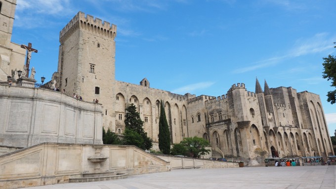 Palais des Papes, Avignon, extérieur.