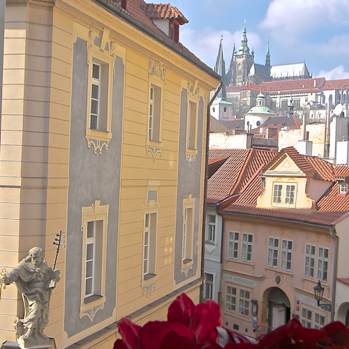 Vue sur le château de Prague