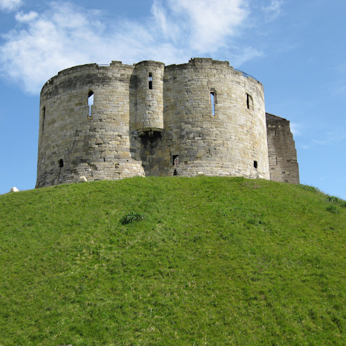 You can enjoy panoramic views over Clifford's Tower in York