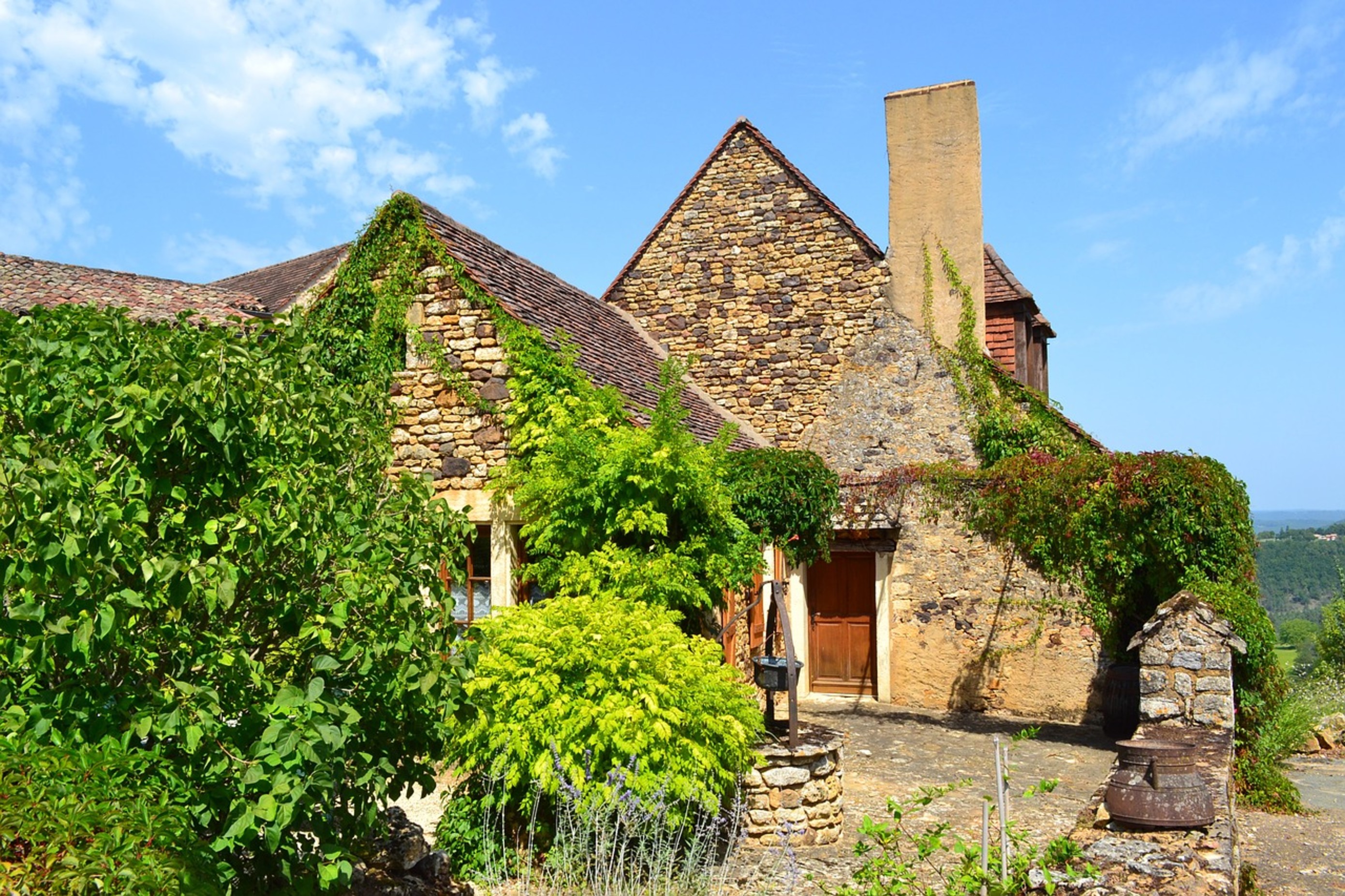 A medieval house in the Dordogne region of France