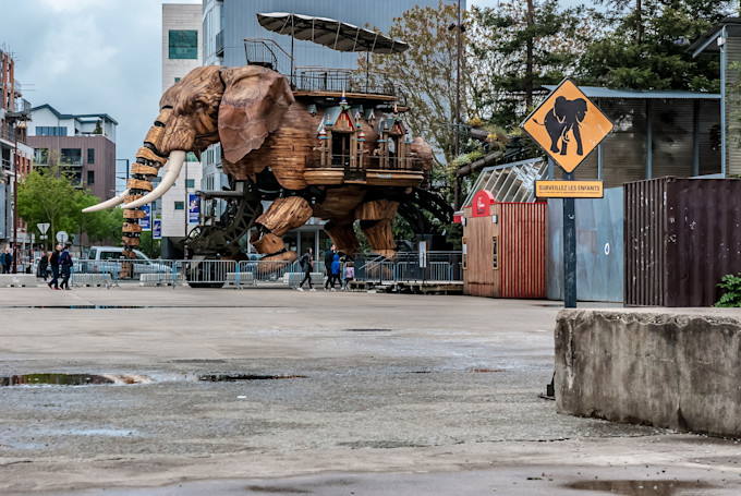 Mechanical elephant at Les Machines de L'Ile, Nantes