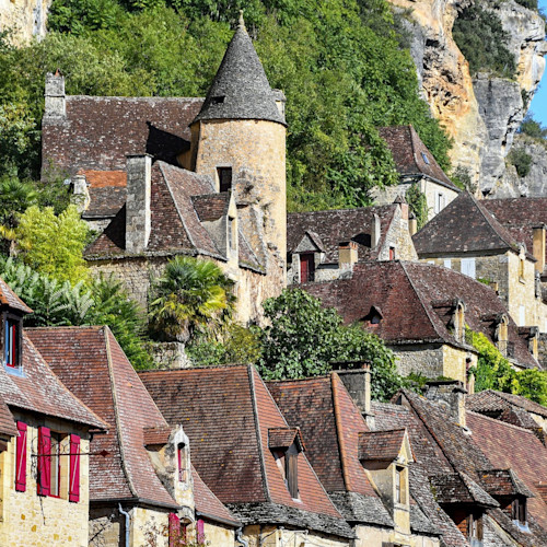 Maisons sur falaise