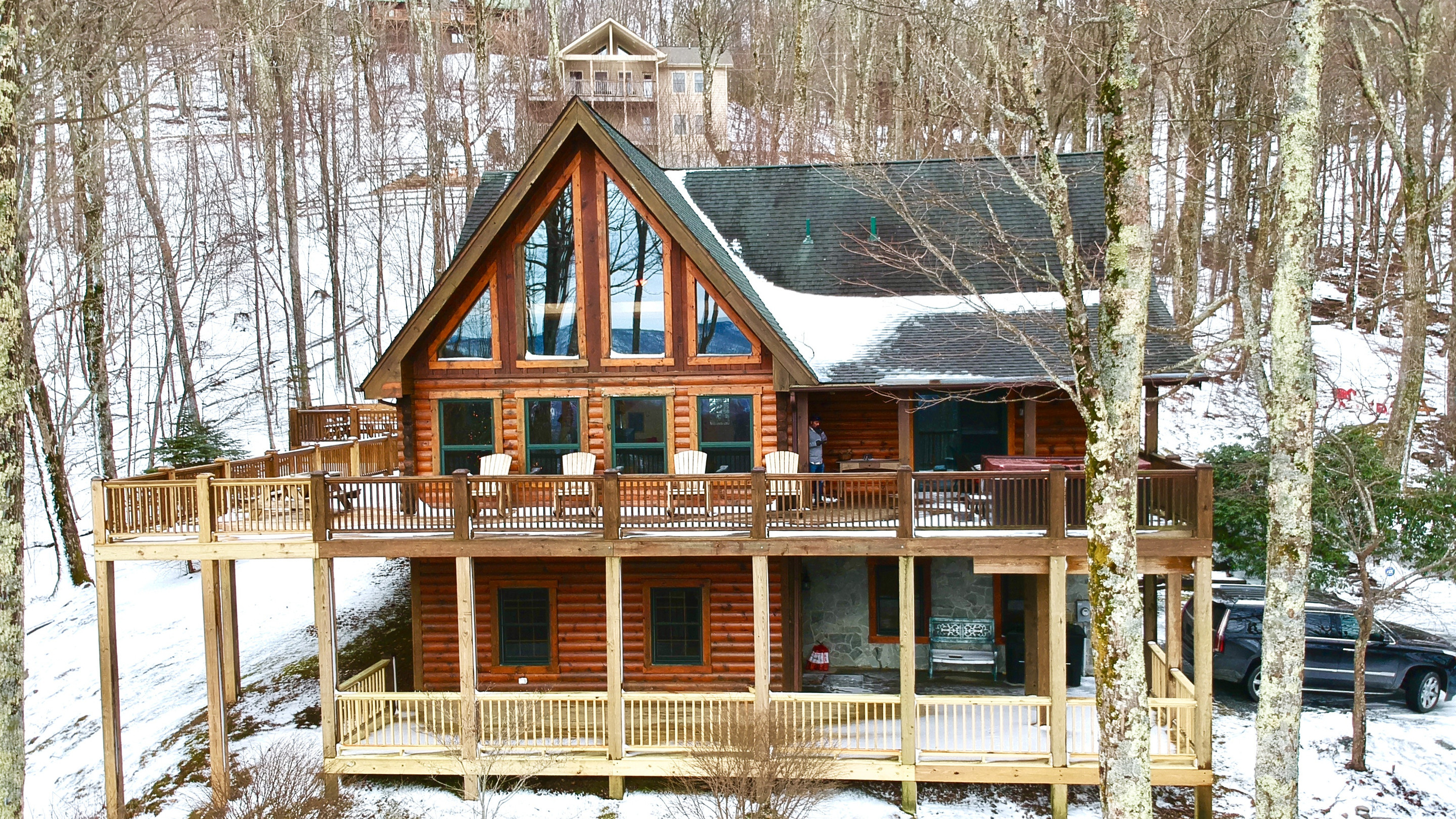 winter log cabin resorts
