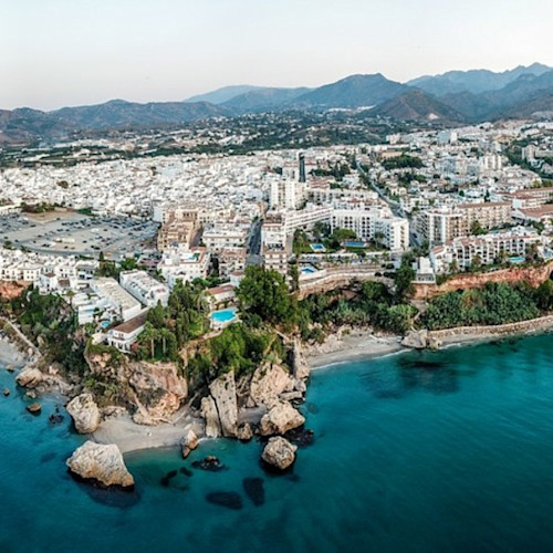 The beautiful town of Nerja on the Costa del Sol