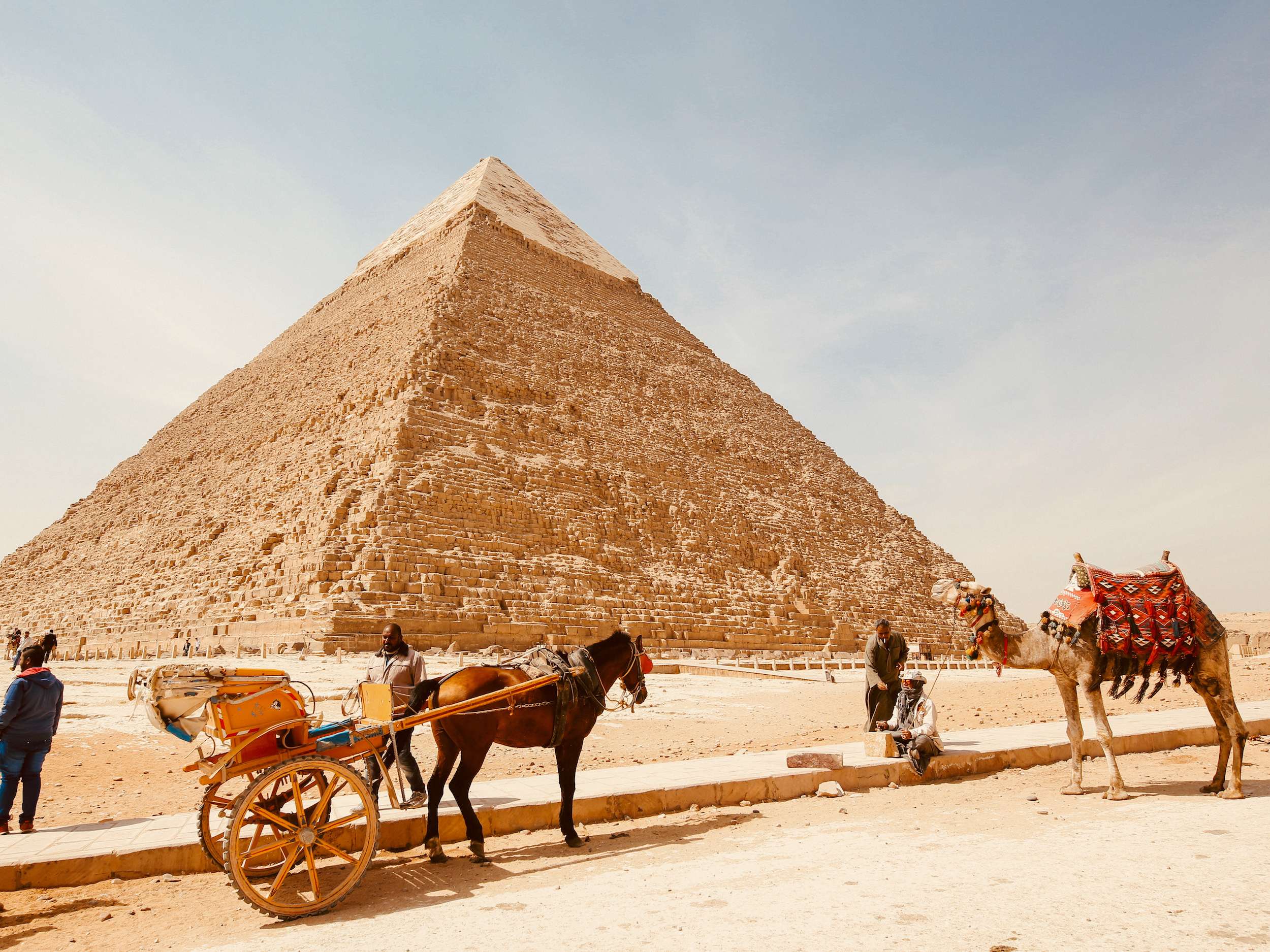 Pyramids in Giza a holiday destination in Egypt