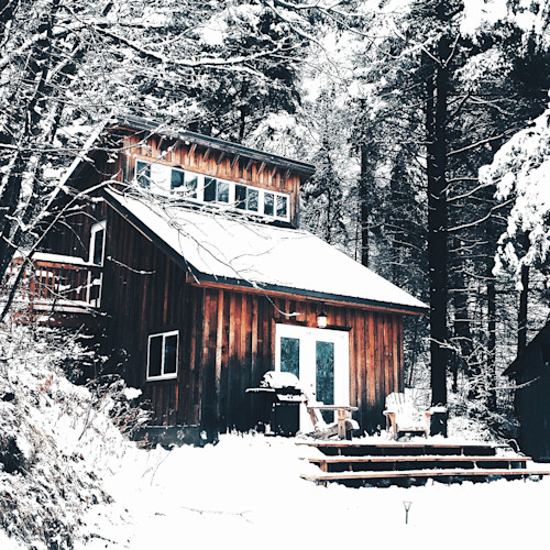 Chalet enneigé