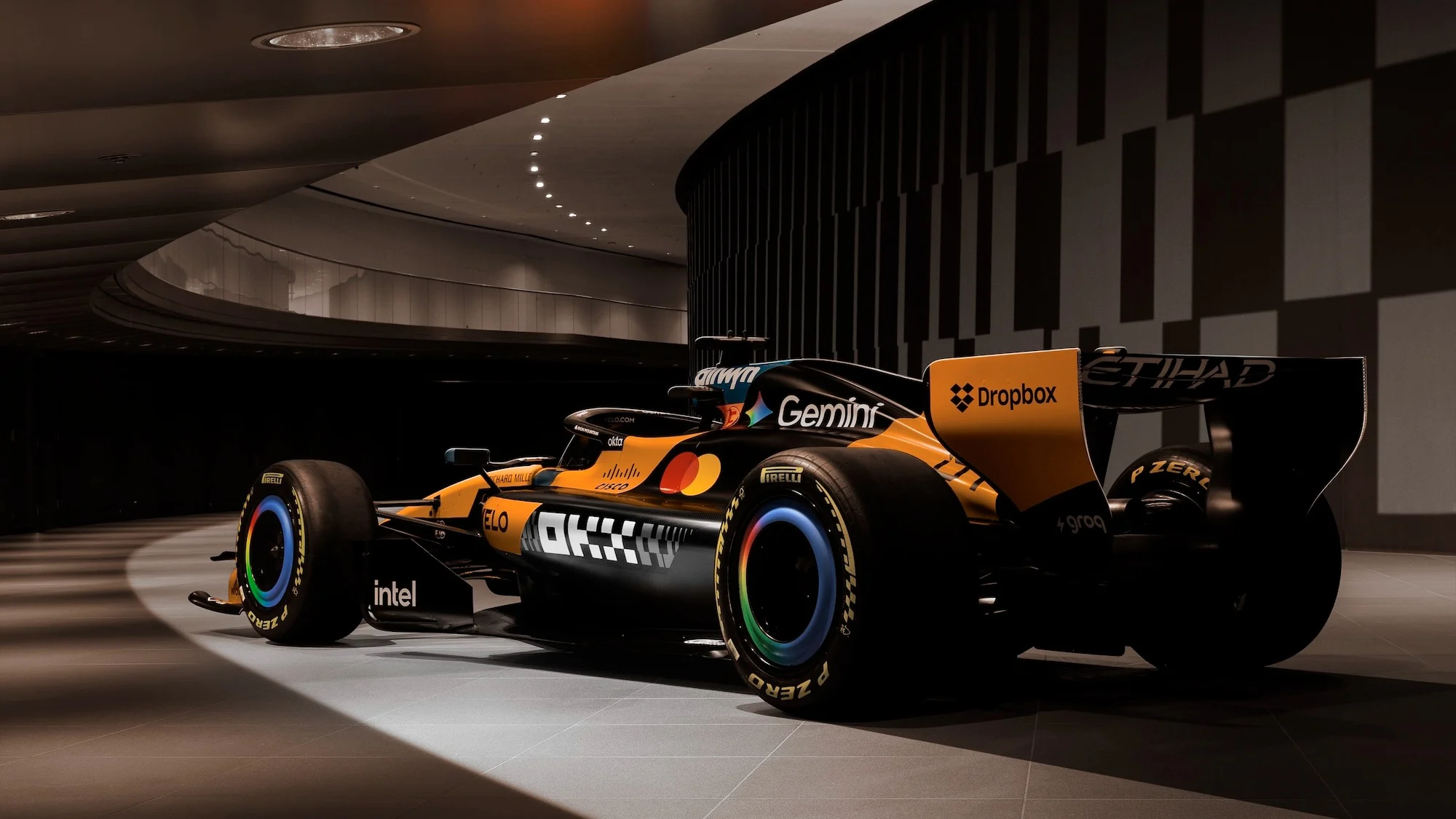 MCL40 OKX livery launch for the Italian Grand Prix