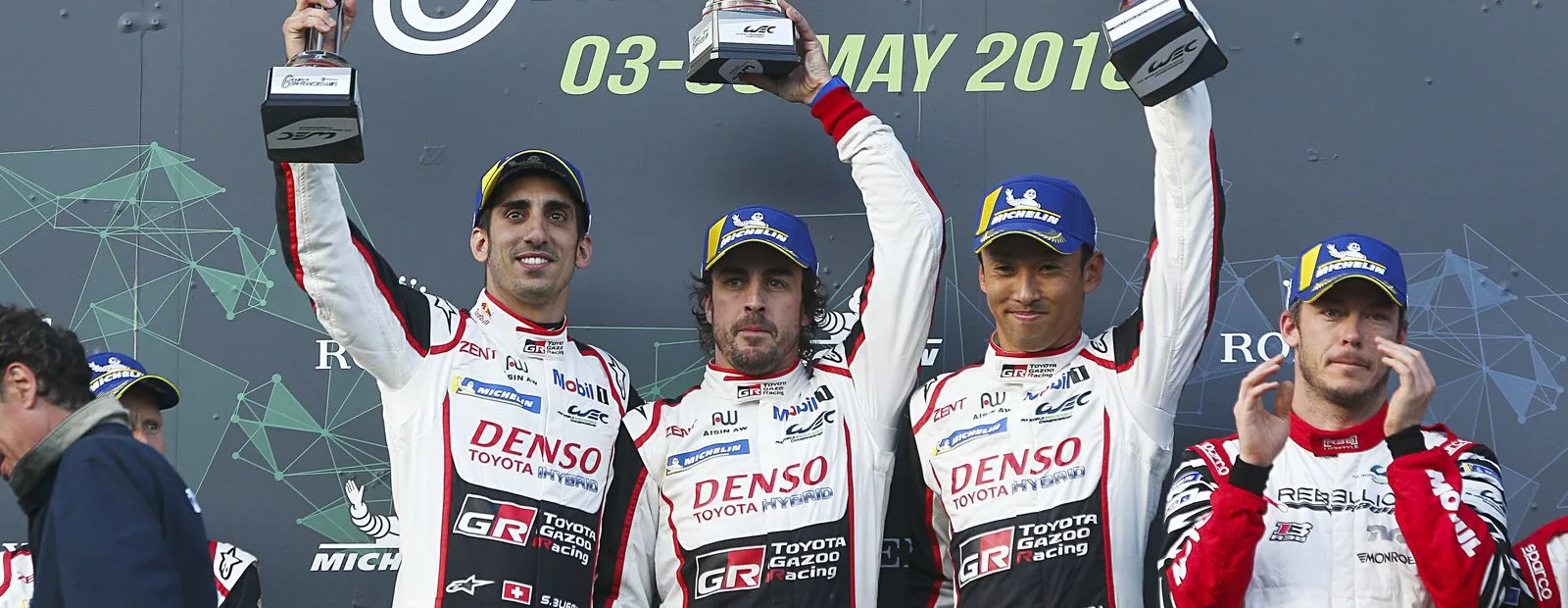Heritage - Formula-1 - Drivers - Fernando-alonso - Fernando-wins-debut-wec-race - Victory at Spa Fernando brings the #8 home to win his debut WEC race - 0