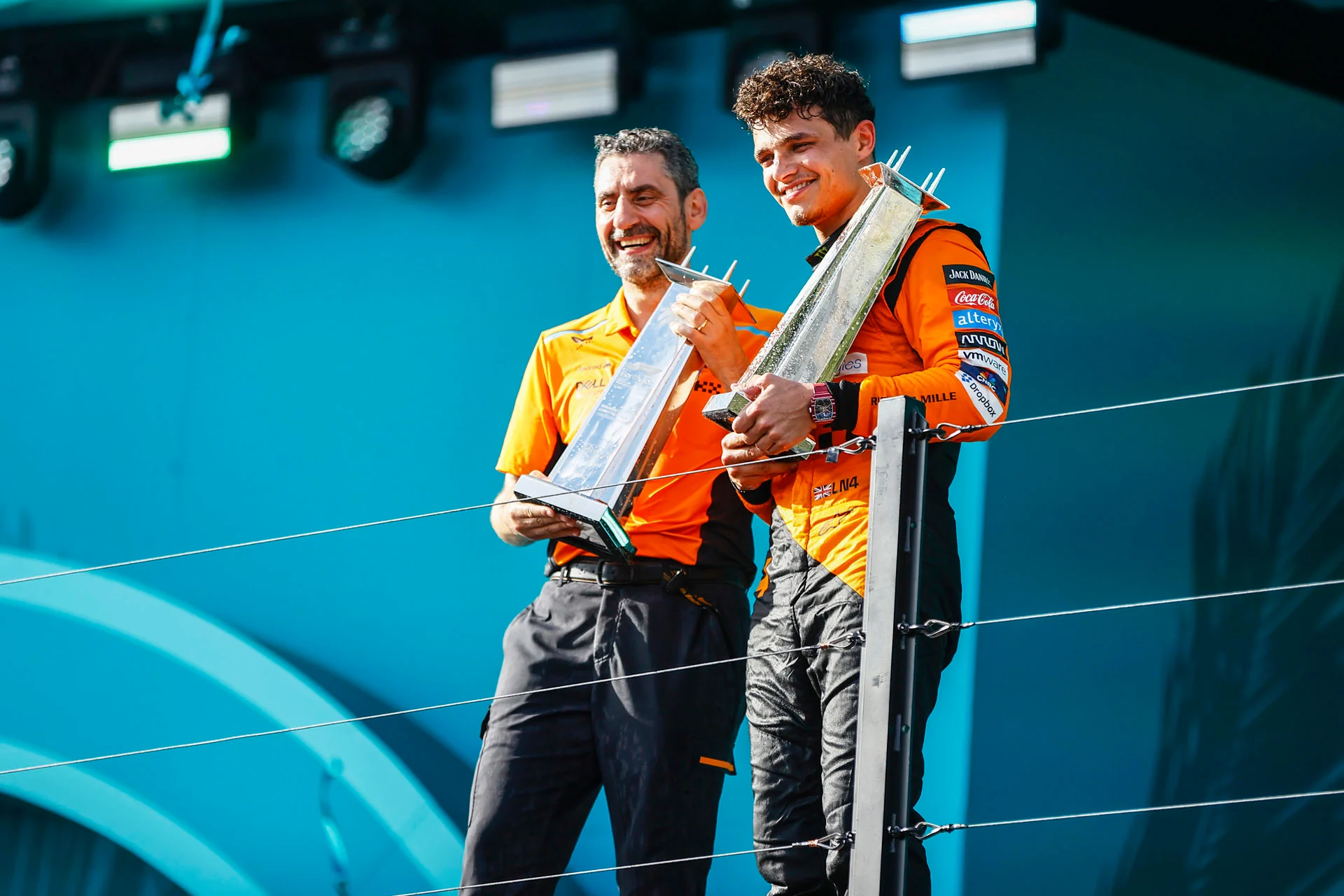 Heritage - Trophies - Mclaren-trophies-miami-gp-2024 - Lando's first Formula 1 race win - 0