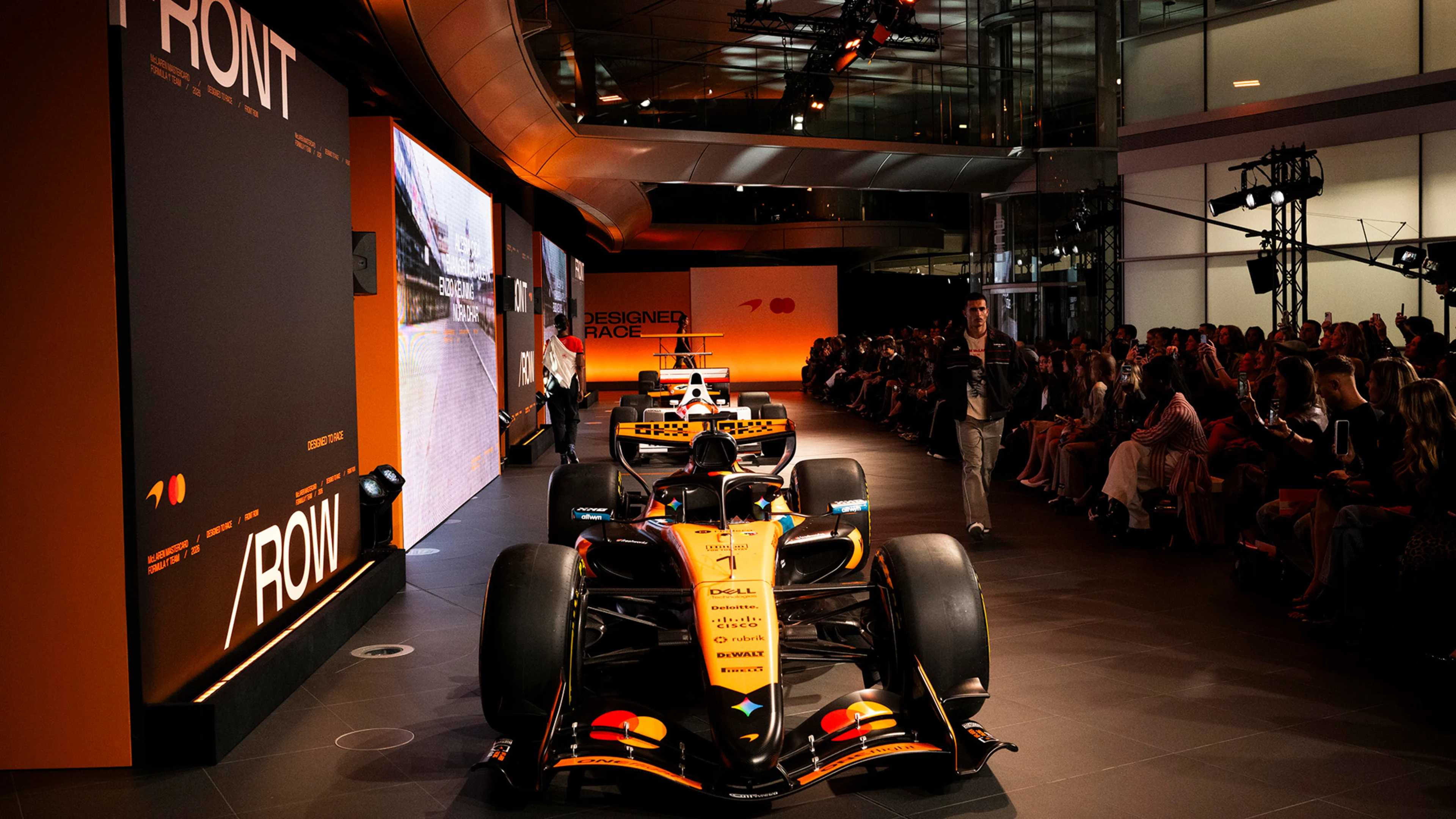 Designed to Race: Front Row fashion show at the McLaren Technology Centre