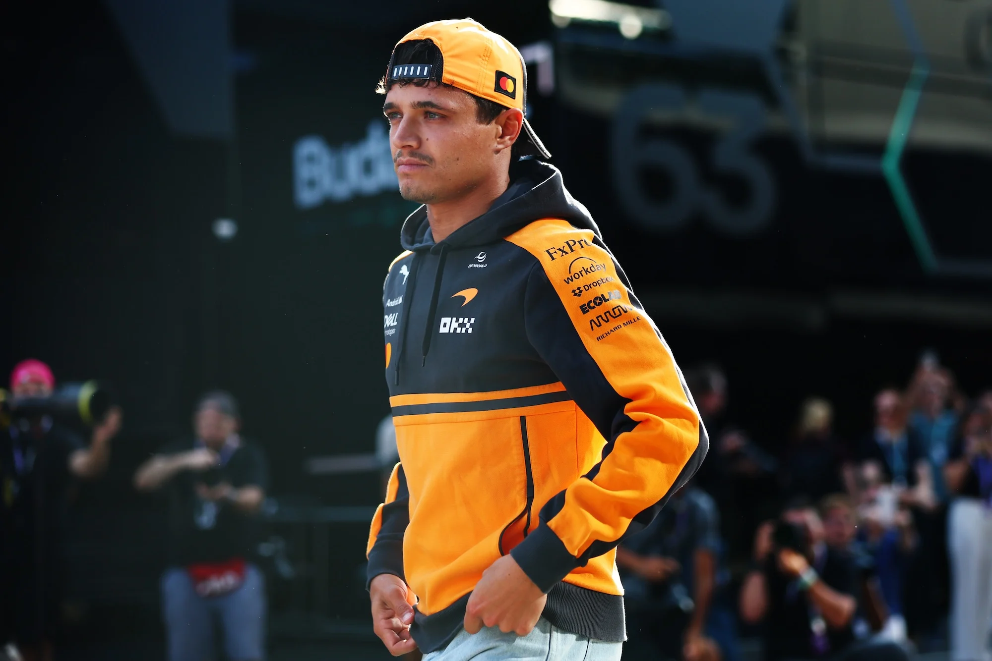 Lando Norris and Andrea Stella ahead of the 2026 Hungarian grand prix