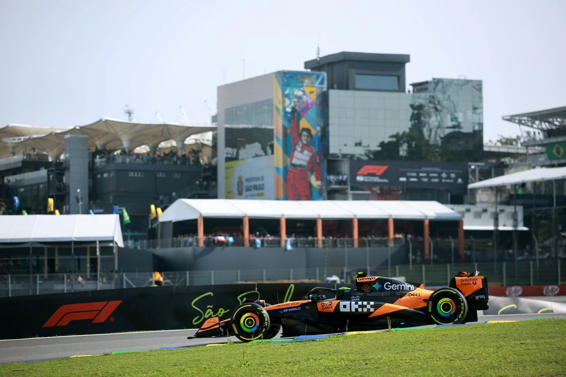 Hear from McLaren Formula 1 drivers Lando Norris and Oscar Piastri, and Team Principal Andrea Stella, after Sprint Qualifying for the São Paulo Grand Prix