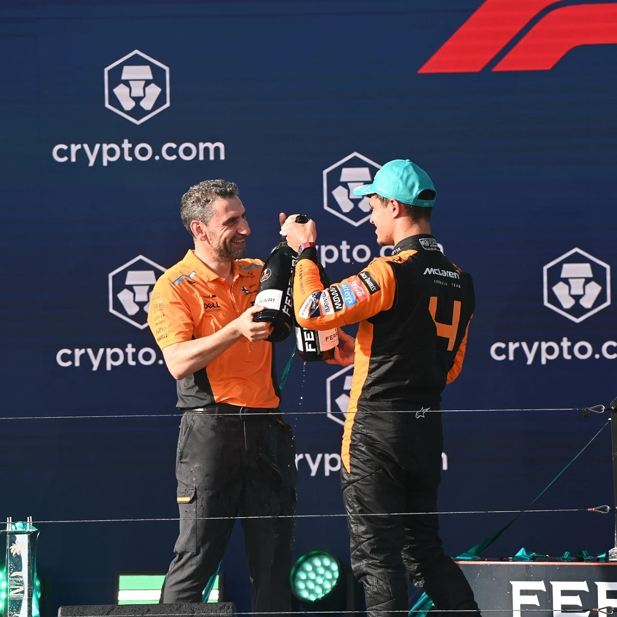 What can you remember from Lando’s maiden win in Miami?