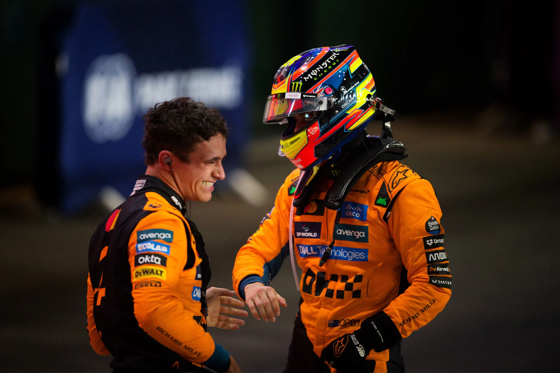 Hear from McLaren Formula 1 drivers Lando Norris and Oscar Piastri, and Team Principal Andrea Stella, after Sprint and GP Qualifying for the Qatar Grand Prix
