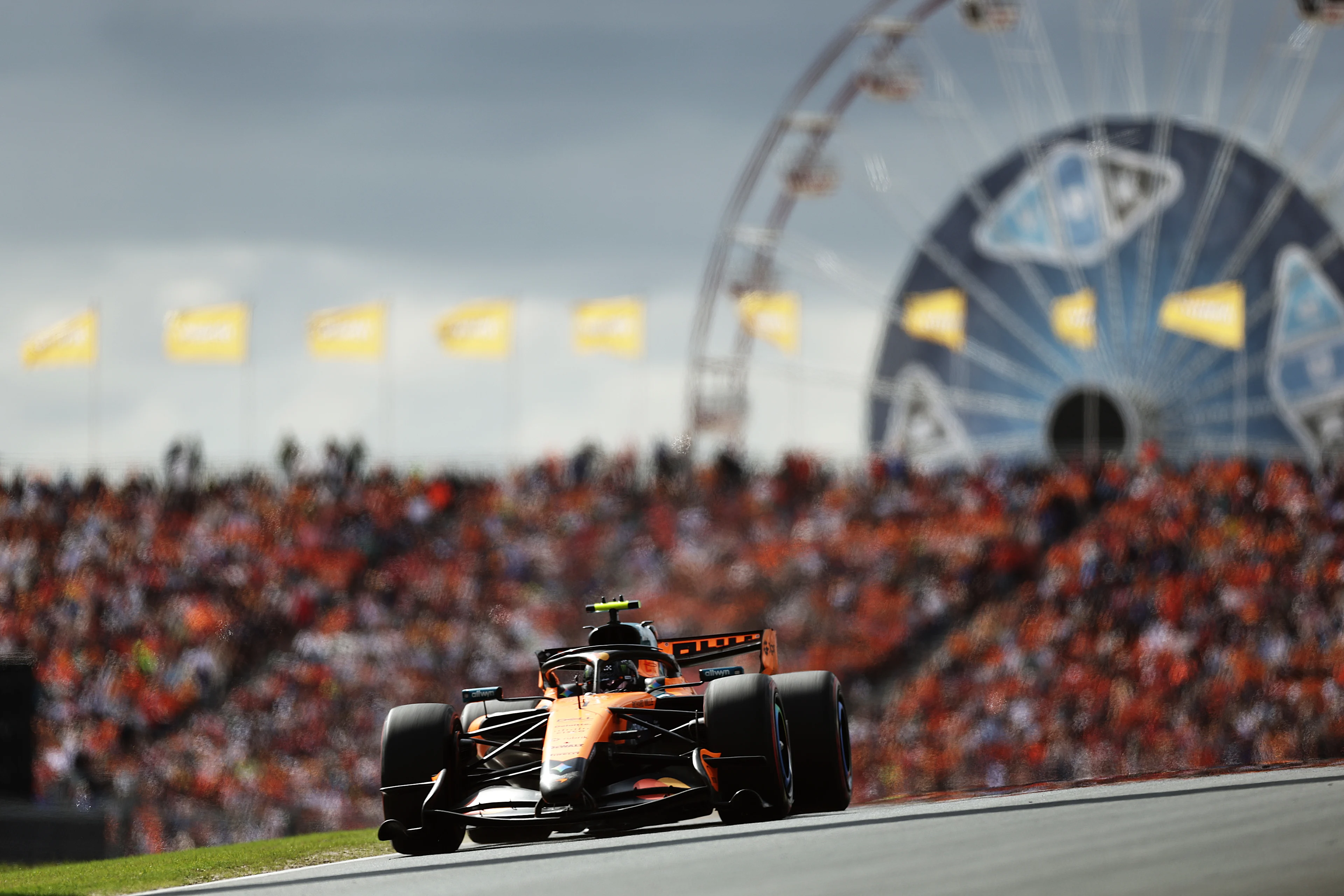 Lando Norris on track during the 2026 Dutch grand prix