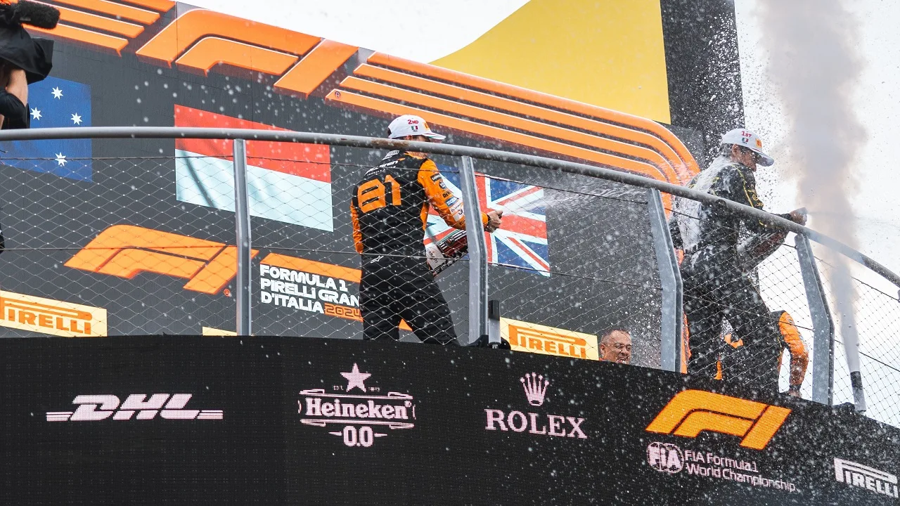 Hear from McLaren Formula 1 drivers Lando Norris and Oscar Piastri, as well as Team Principal Andrea Stella, after the Italian Grand Prix.