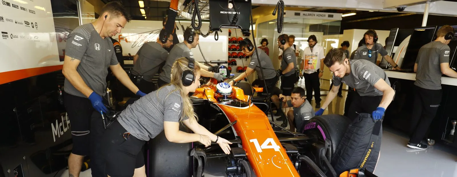 The secrets of a Formula 1 garage