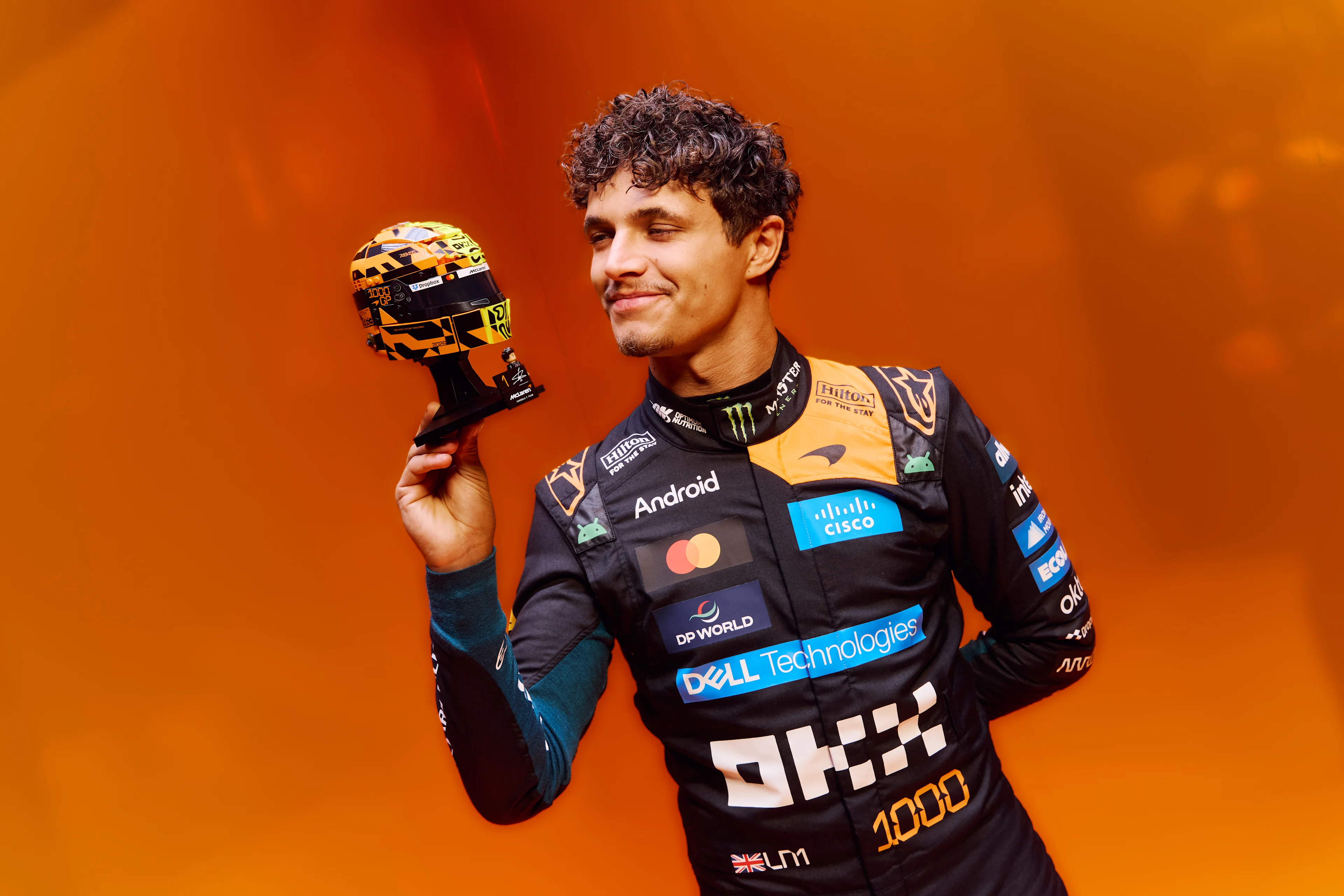 Lando and his LEGO® helmet