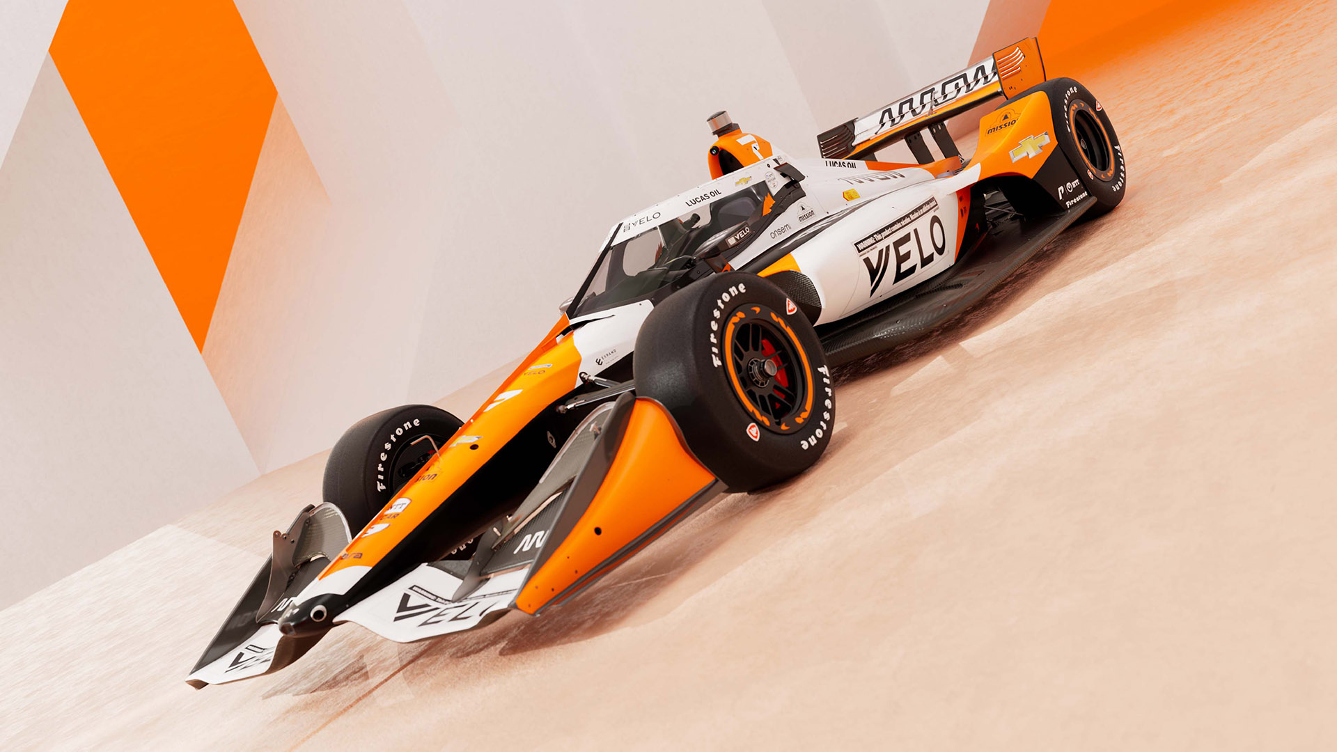 Alexander Rossi welcomes his No. 7 VELO Arrow McLaren Chevrolet