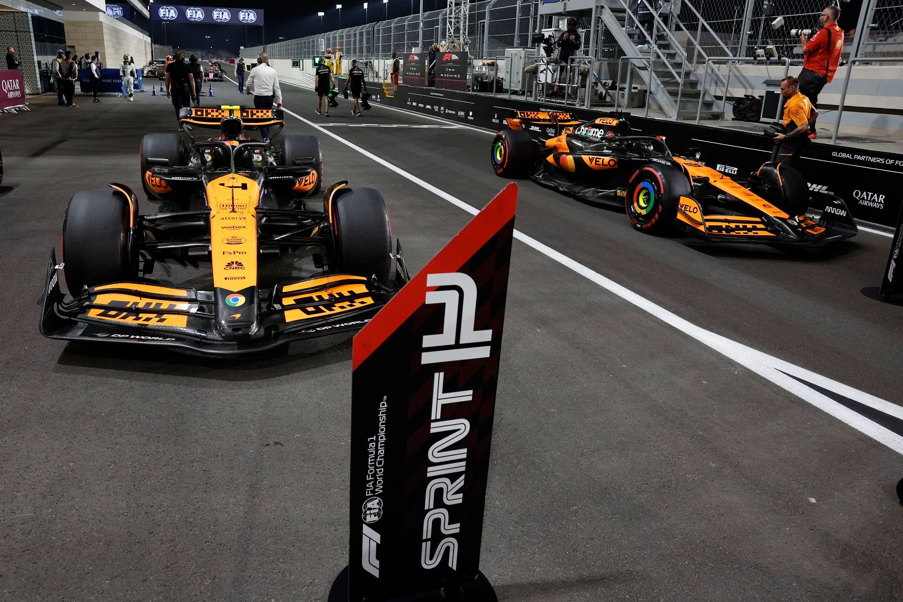 Hear from McLaren Formula 1 drivers Lando Norris and Oscar Piastri, as well as Team Principal Andrea Stella, after Sprint Qualifying in Qatar.