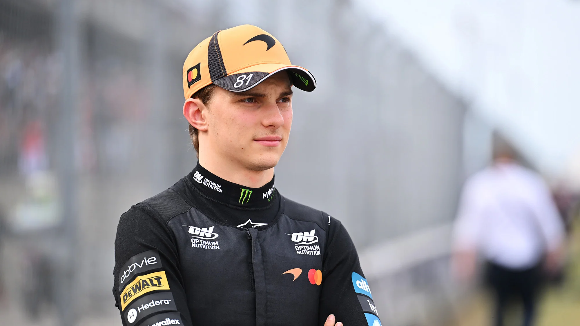 Oscar Piastri on the grid on during the F1 Grand Prix of United States at Circuit of The Americas on October 25, 2026 in Austin, Texas. 