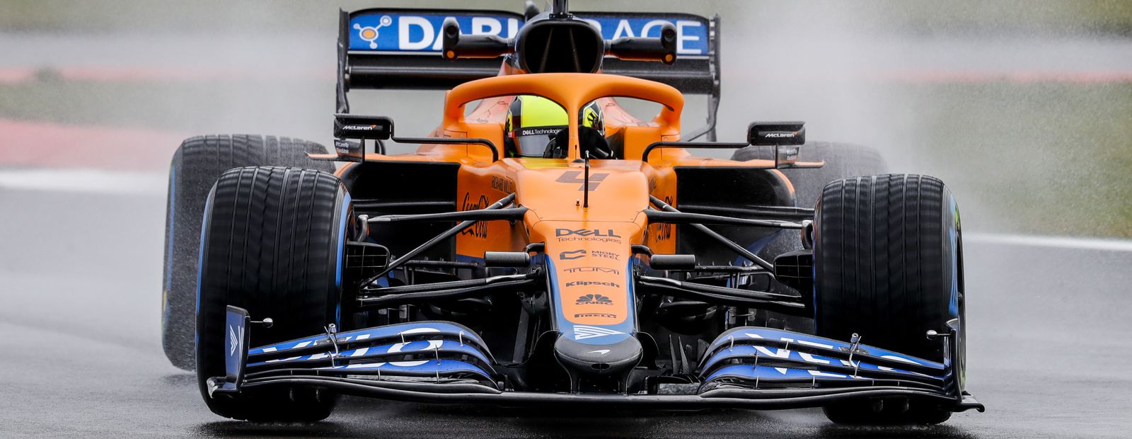 The MCL35M takes to the track