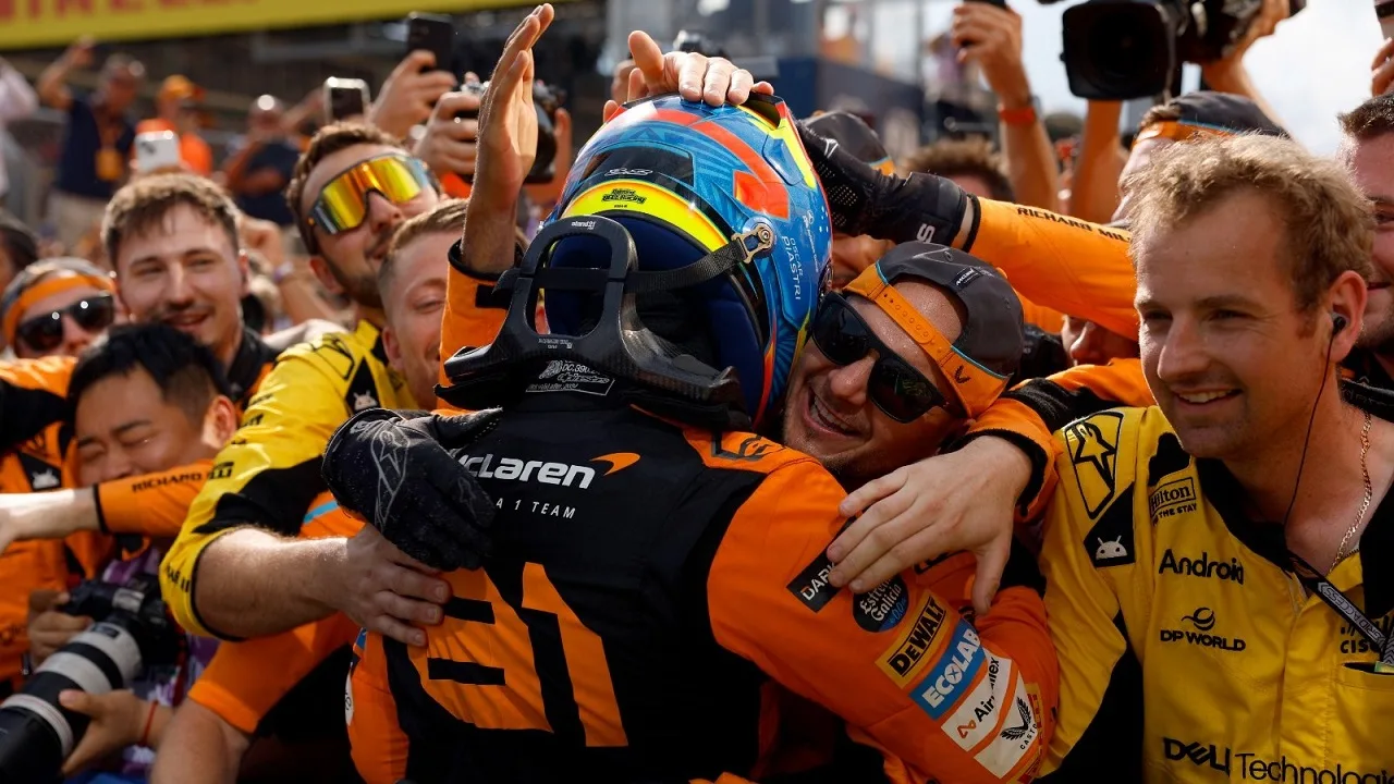 Formula-1 - 2024 - Hungarian-grand-prix - Podium Celebrations 🏆🍾 "This is the day I dreamed of as a kid" - 1