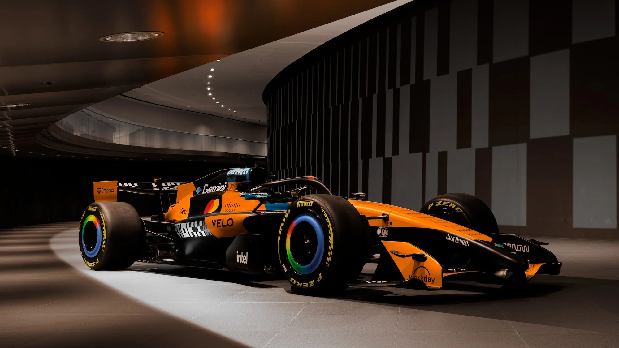 MCL40 OKX livery launch for the Italian Grand Prix