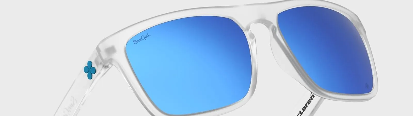Formula-1 - 2022 - Spanish-grand-prix - Everything-you-need-know-spanish SunGod Renegades Miami Silver Blue lenses, paired with frosted clear frames