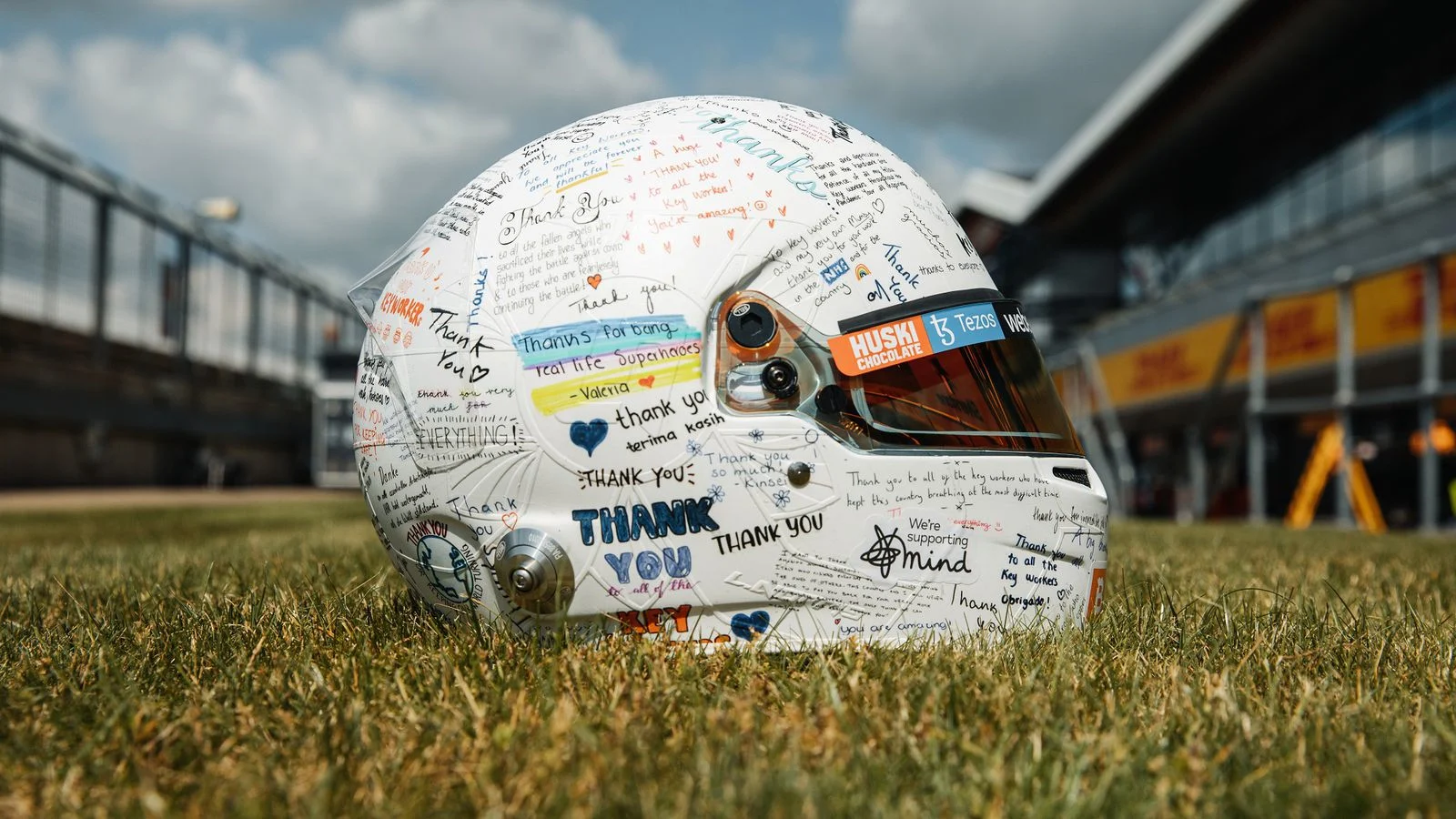 Thank you Lando pays tribute to Key Workers with his special edition British GP helmet - 1