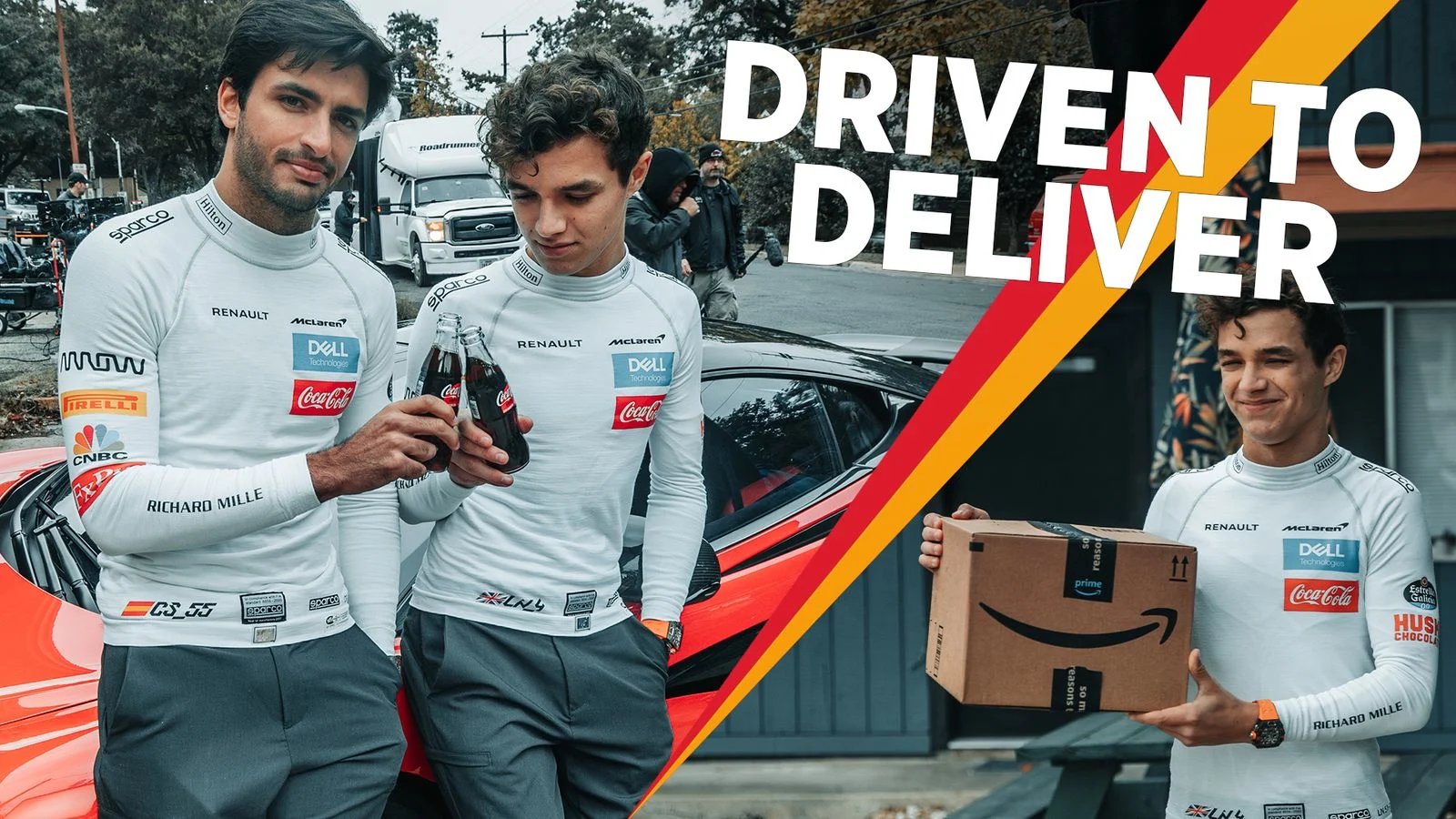 Archive - 2024 - Driven-to-deliver - Driven to Deliver On set with Carlos and Lando - 0