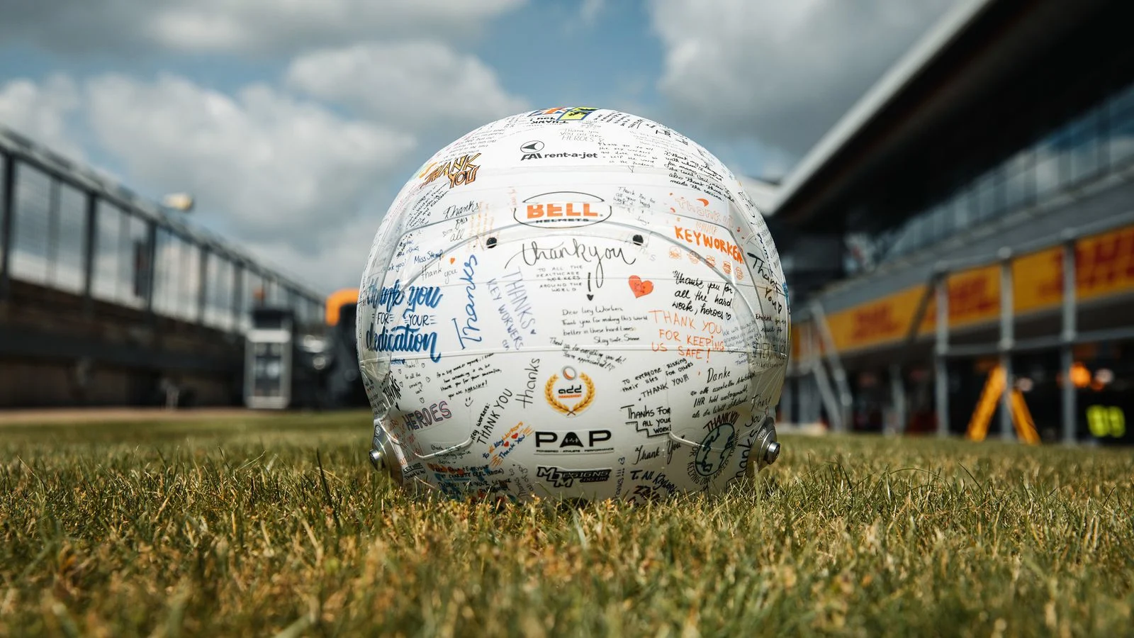 Thank you Lando pays tribute to Key Workers with his special edition British GP helmet - 2