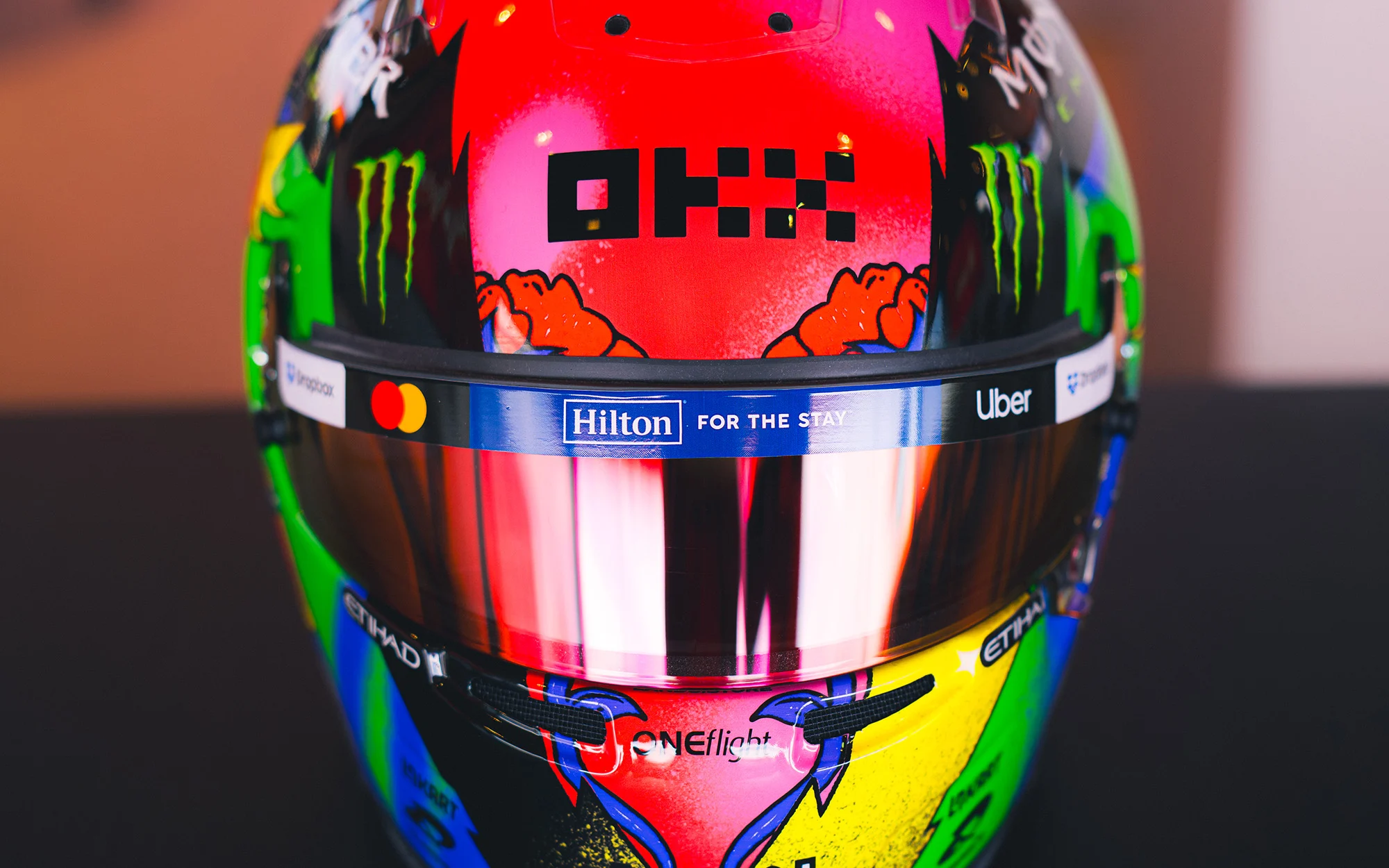 Lando Norris Spanish GP helmet