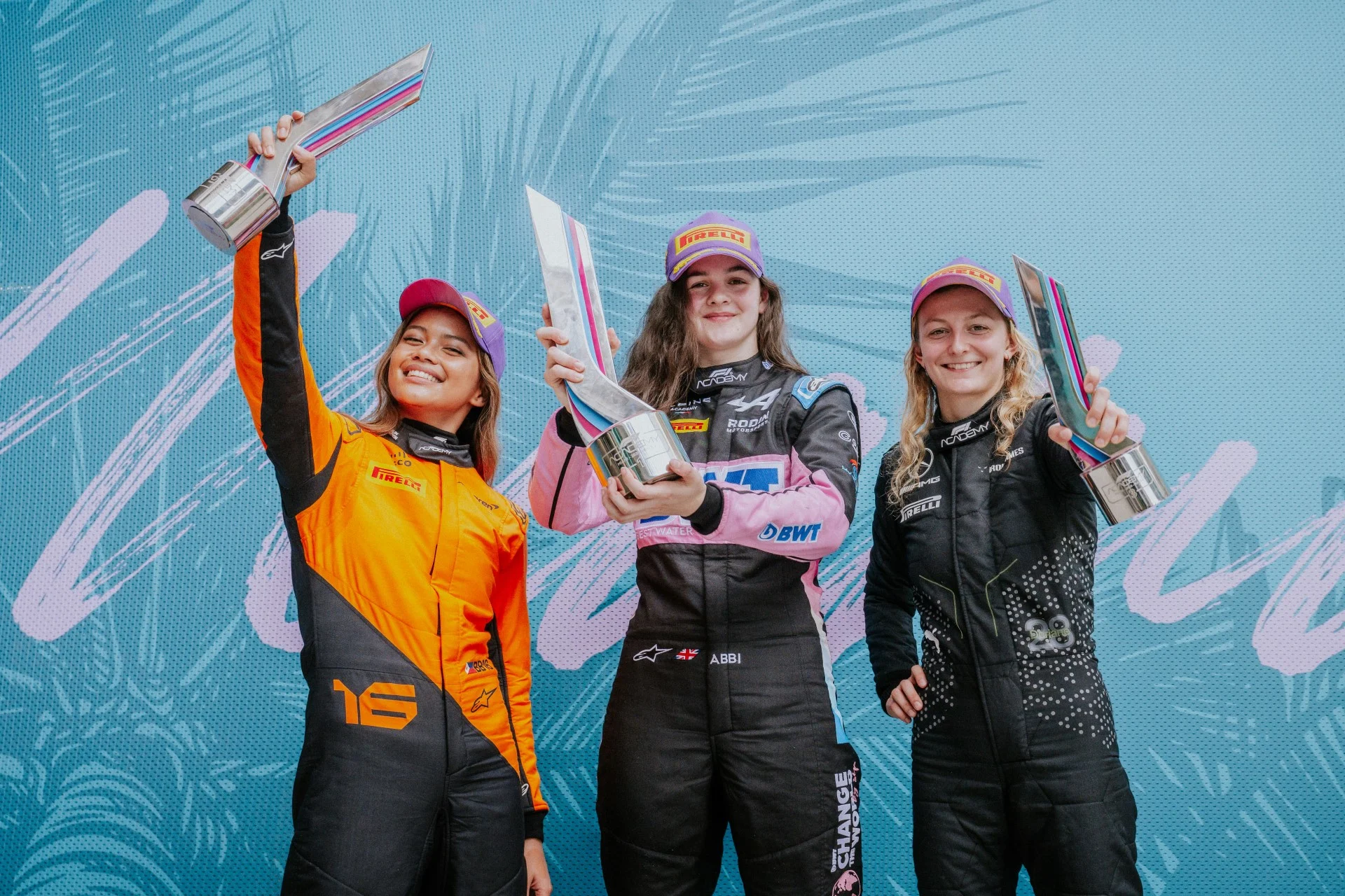 Heritage - Trophies - Mclaren-trophies-f1-academy-miami-2024 - McLaren's first F1 Academy podium - 3