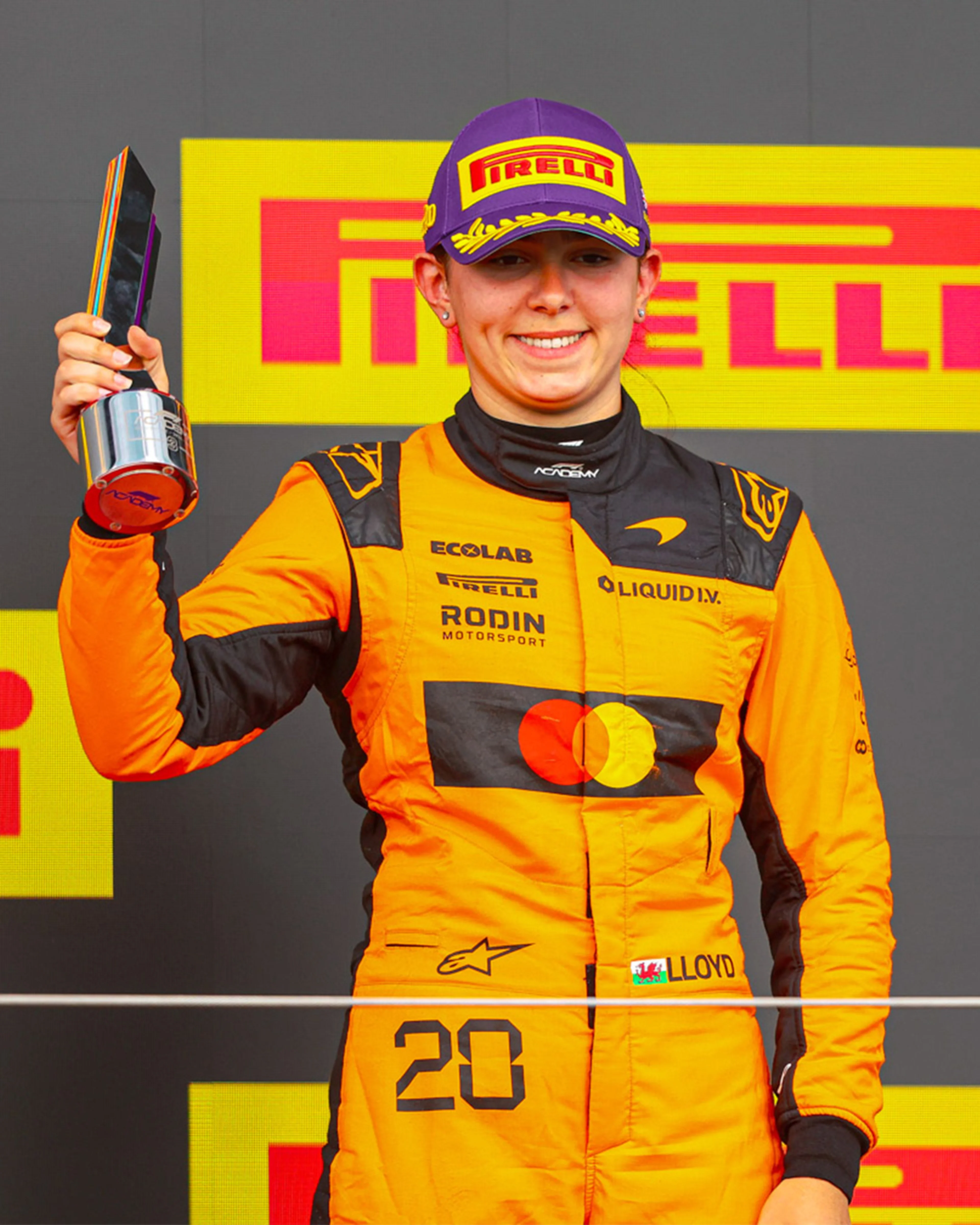 Ella Lloyd podium