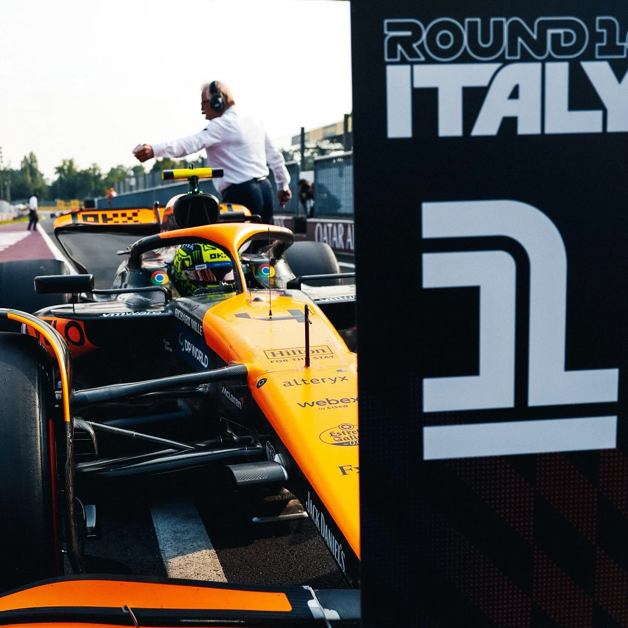 Hear from McLaren Formula 1 drivers Lando Norris and Oscar Piastri, as well as Team Principal Andrea Stella, after Qualifying in Monza.