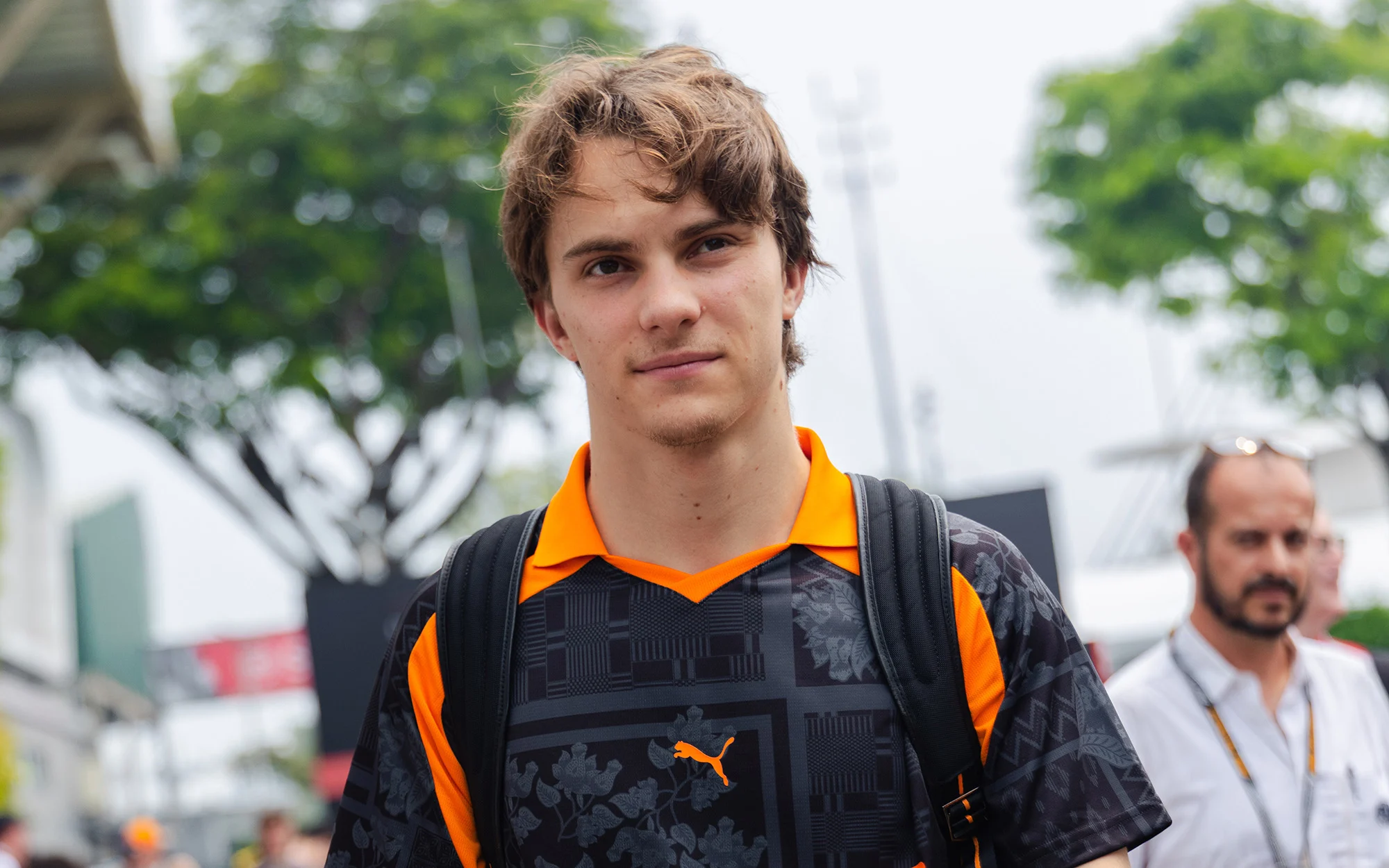 Oscar Piastri arriving to the Marina Bay Street Circuit for the Singapore Grand Prix