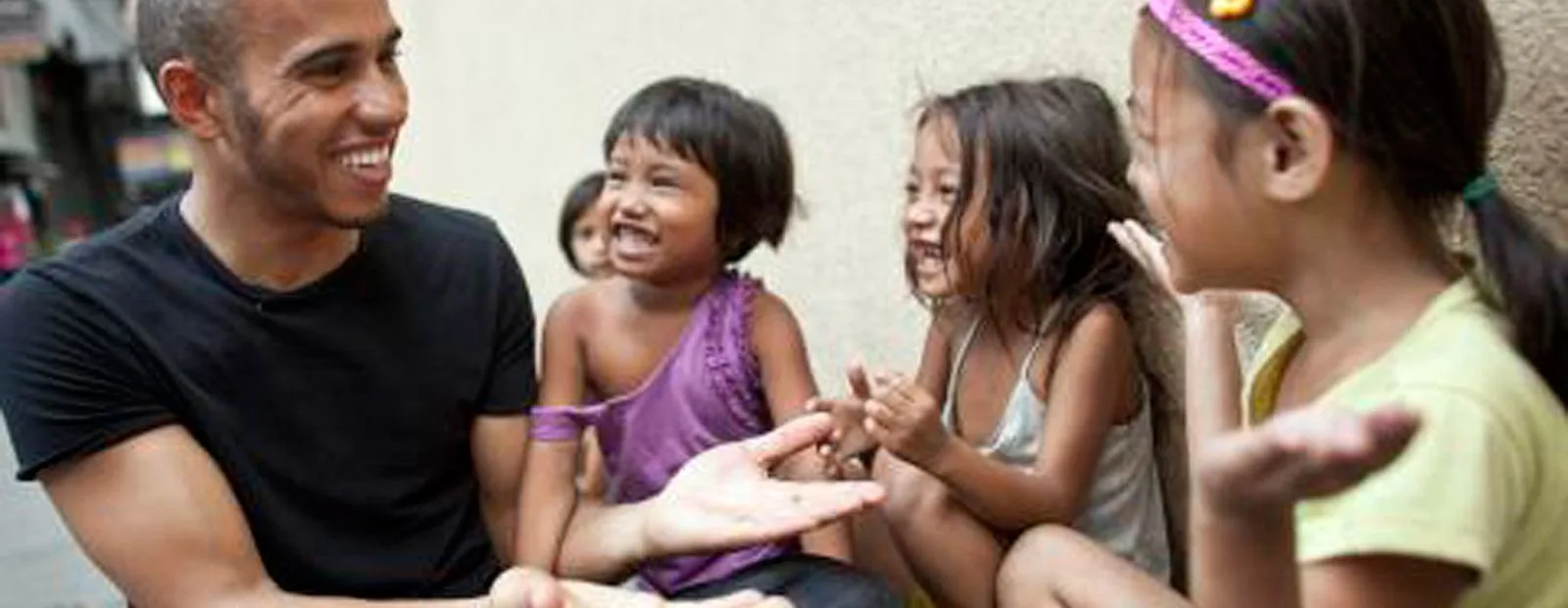 Formula One Star Lewis Hamilton travels to Manila for Soccer Aid 2012