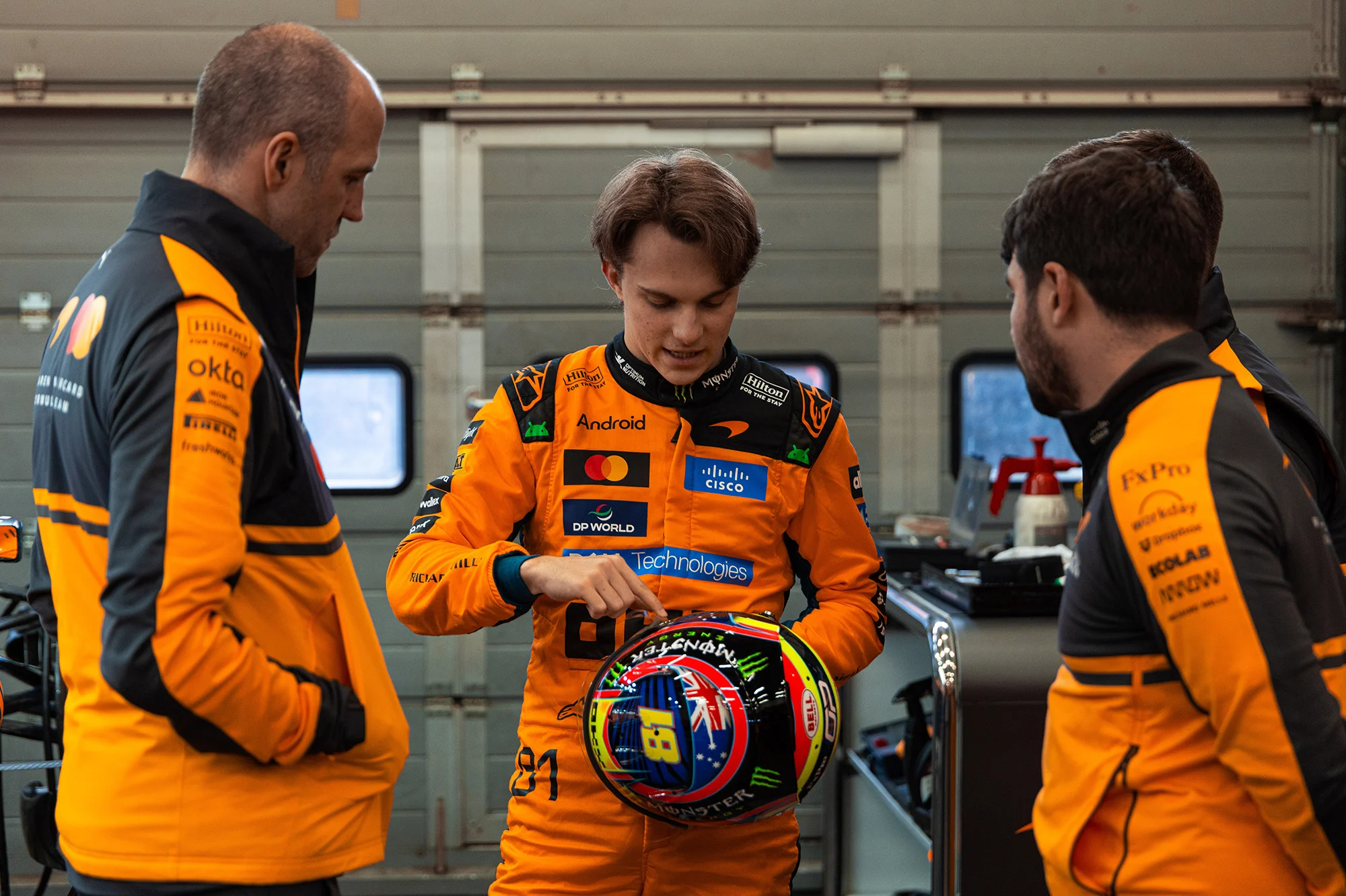 Image - Formula 1 - 2026 - Lando and Oscar Q&A - Oscar Garage