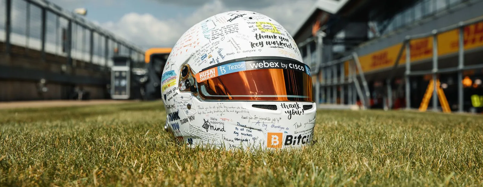 MIND PRIZE DRAW Win Daniel's Italian GP race overalls and Lando's British GP helmet, and help us to raise money for mental health charity Mind