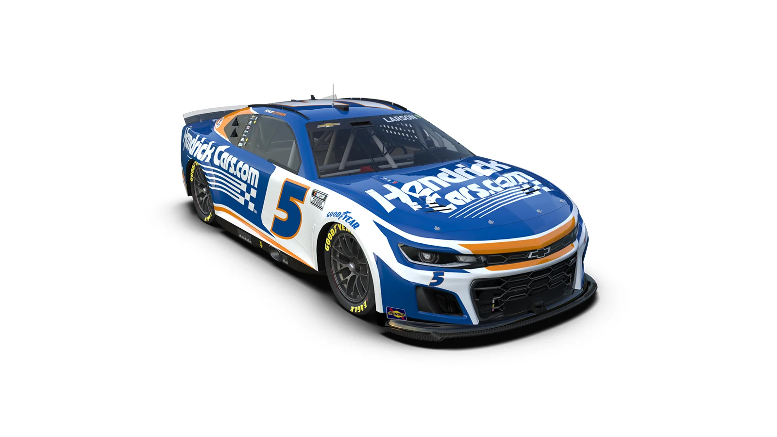 Indycar - 2023 - Zak-brown-qa-on-2024-indy-500-kyle-larson-livery-reveal - No. 5 HendrickCars.com Chevrolet Camaro ZL1 Kyle Larson - 3