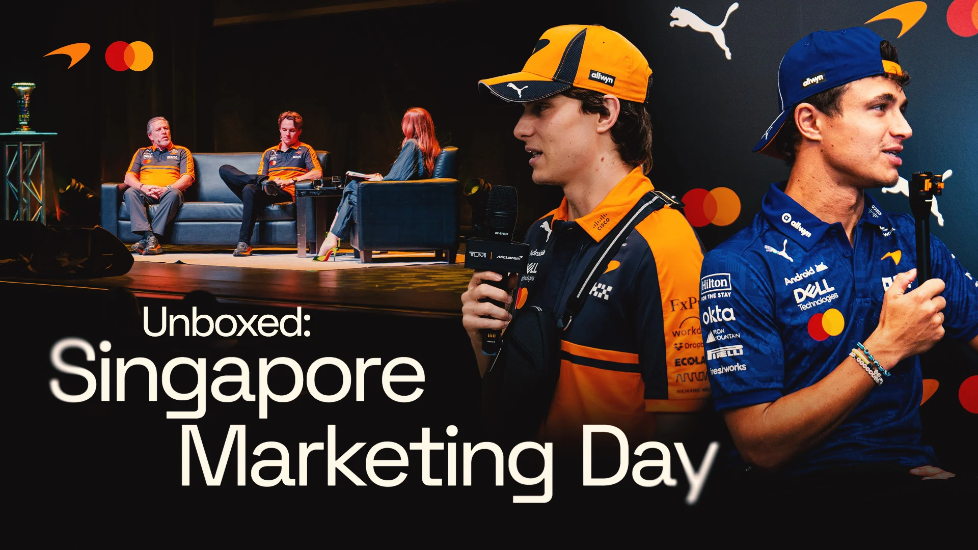 Lando Norris and Oscar Piastri Singapore Marketing Day