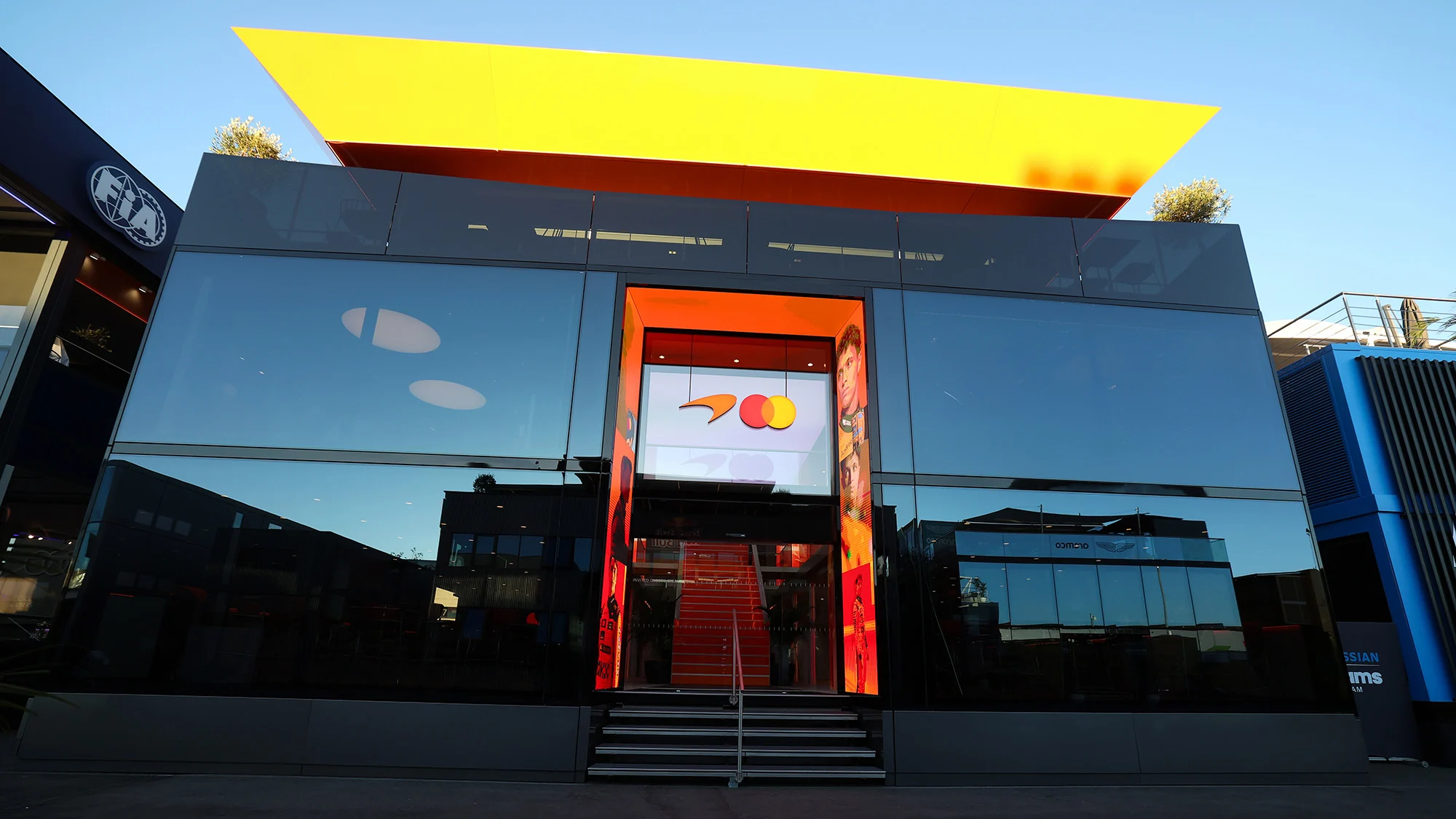 The new, state-of-the-art McLaren Team Hub