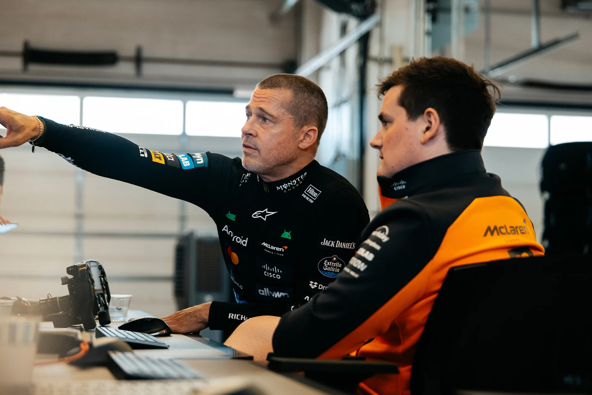 Formula-1 - 2025 - Brad-pitt-drives-mcl60-to-celebrate-f1-movie