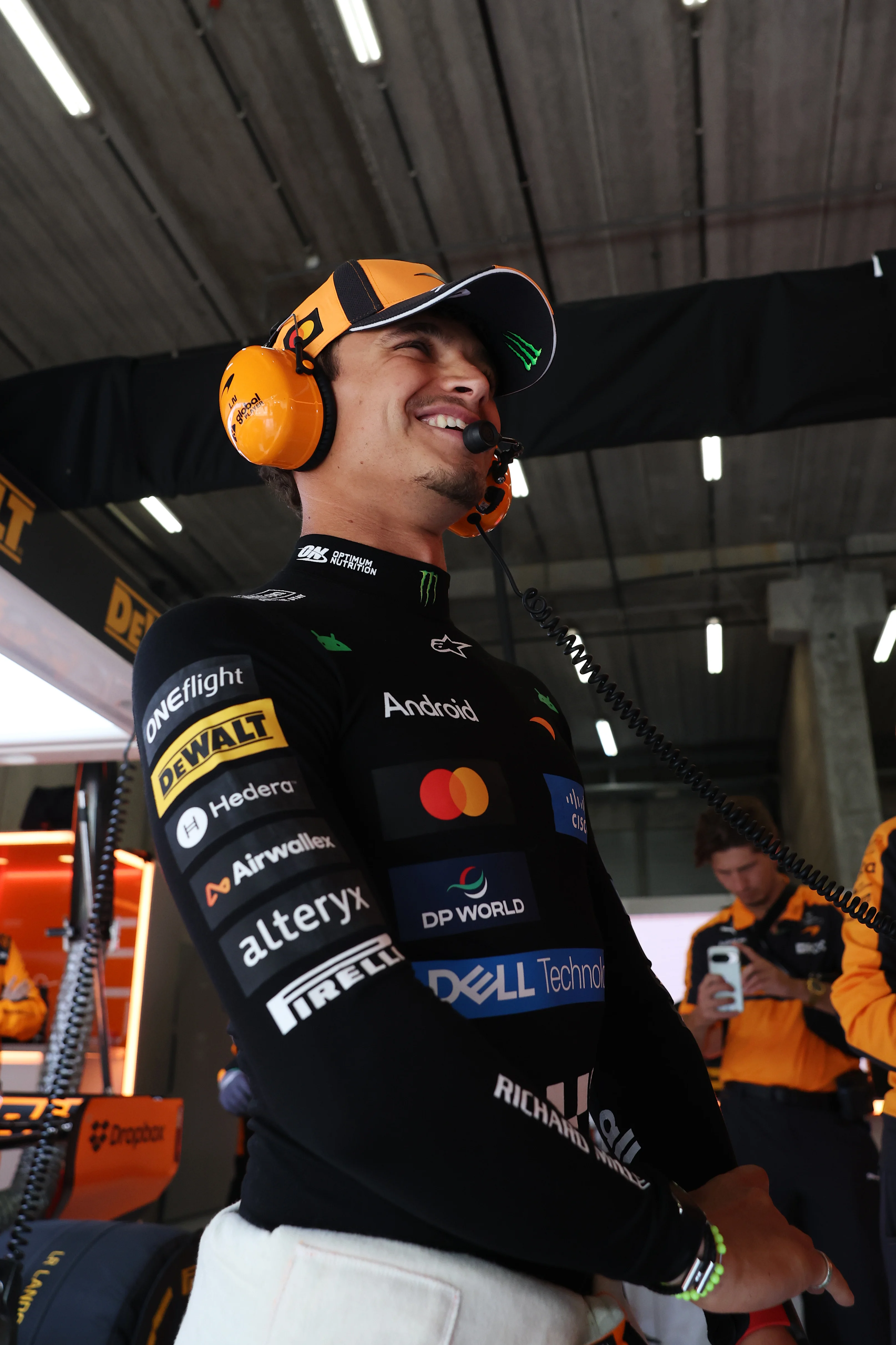 Lando Norris post-race interview after the F1 Grand Prix in Spa, Belgium