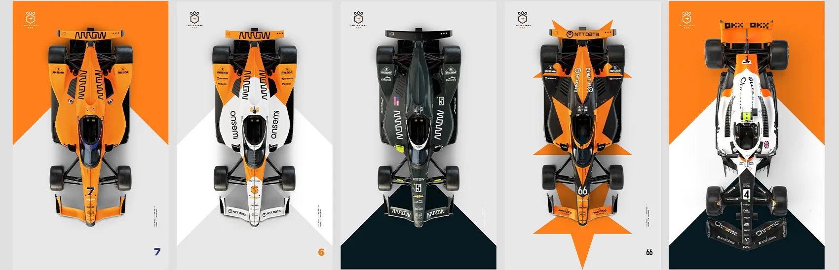 Merging three cars into one: How we created our Triple Crown liveries