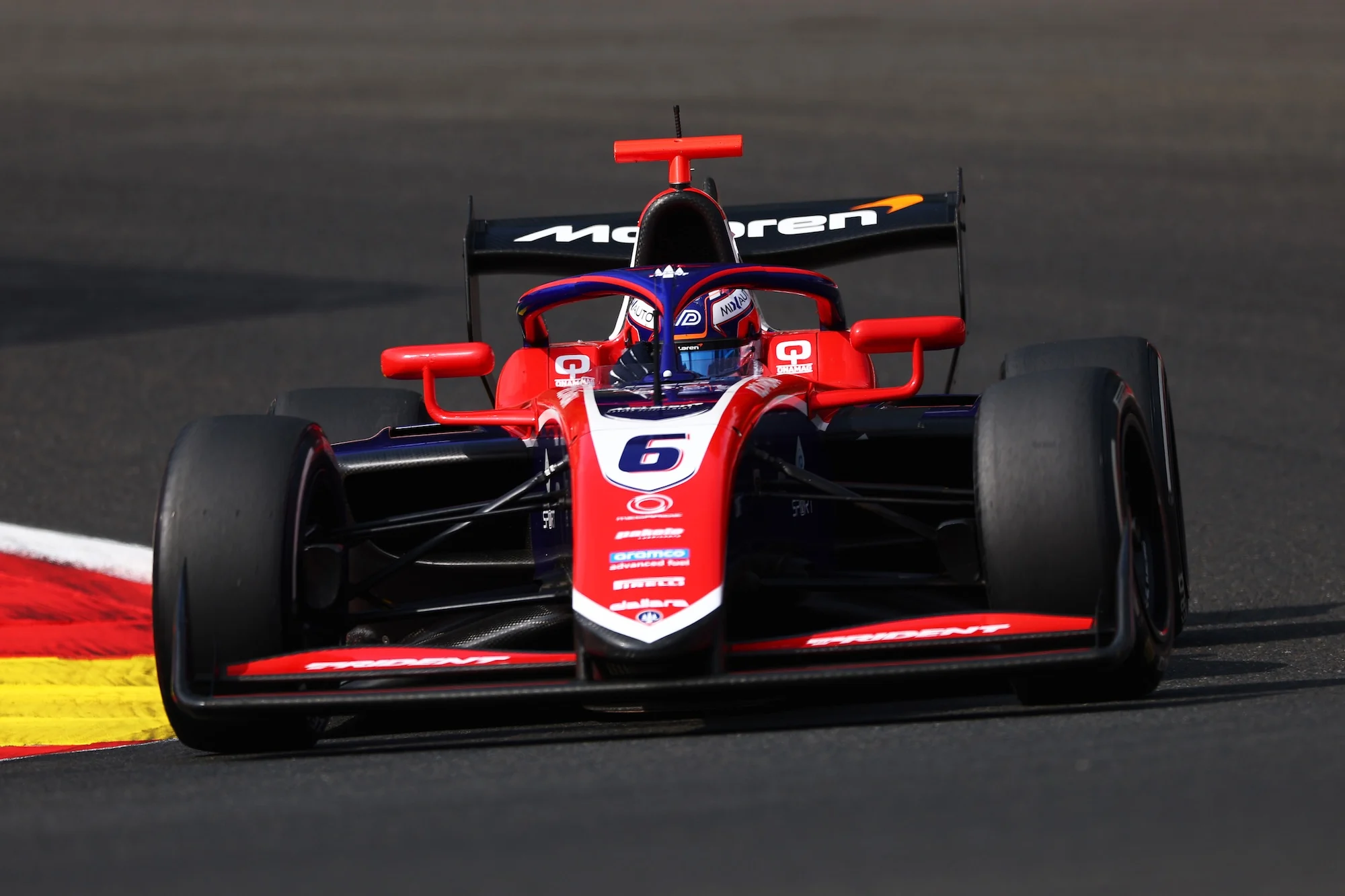 Matteo De Palo on track during practice ahead of Round 6 Spa-Francorchamps of the Formula 3 Championship