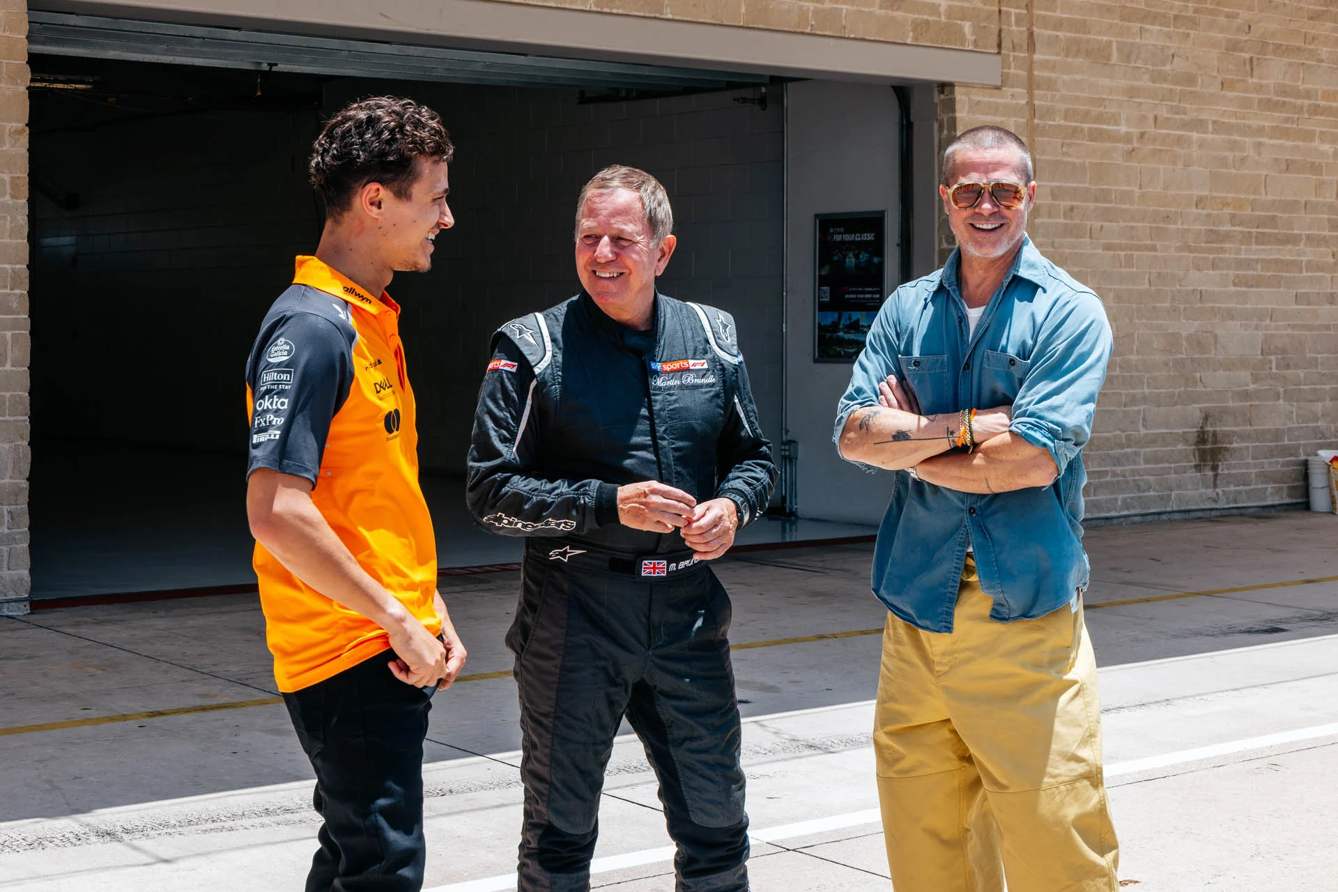 Behind the scenes of Brad Pitt’s Formula 1 test with McLaren