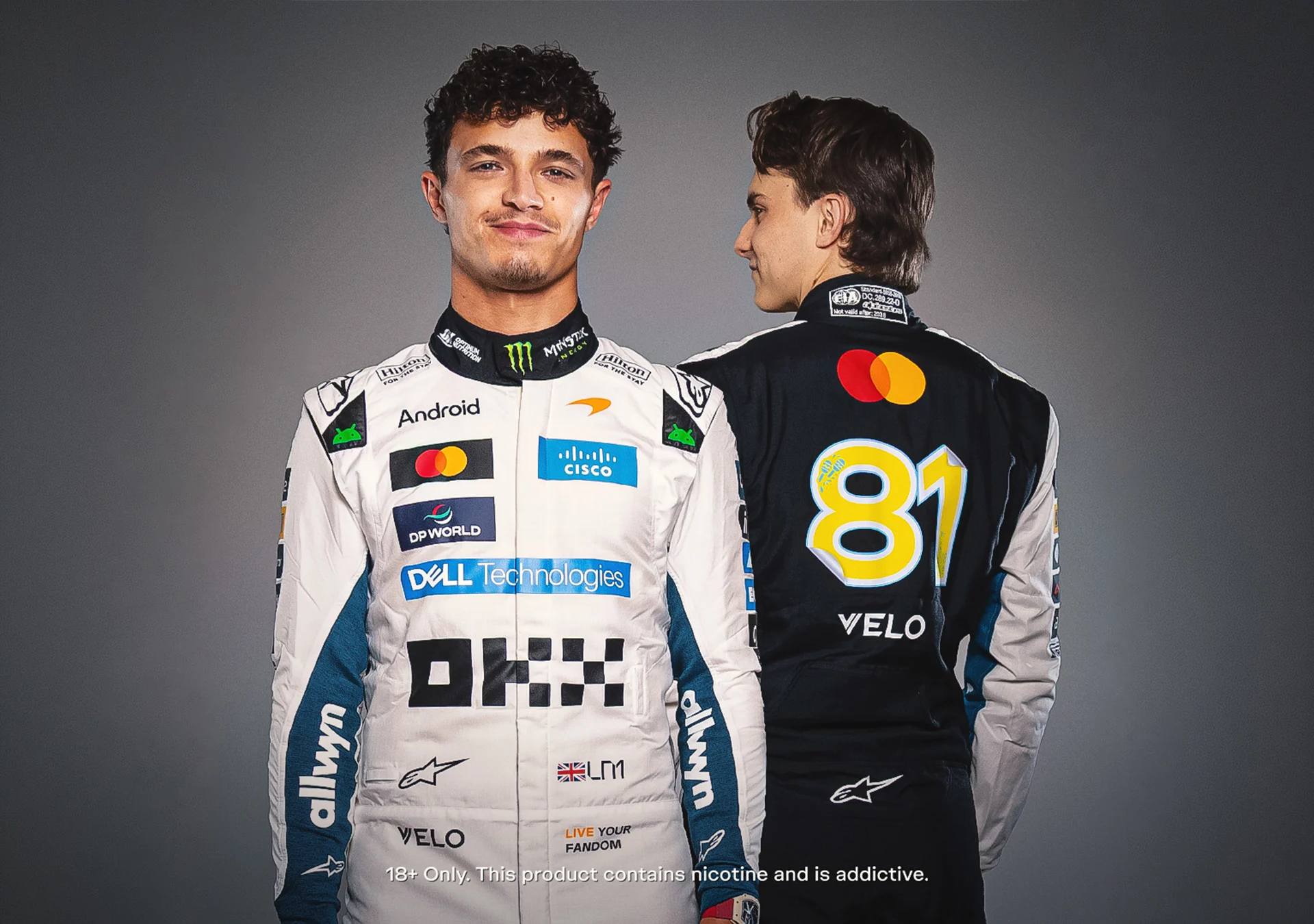 Driver suits for the Velo Livery for the Mexico City Grand Prix