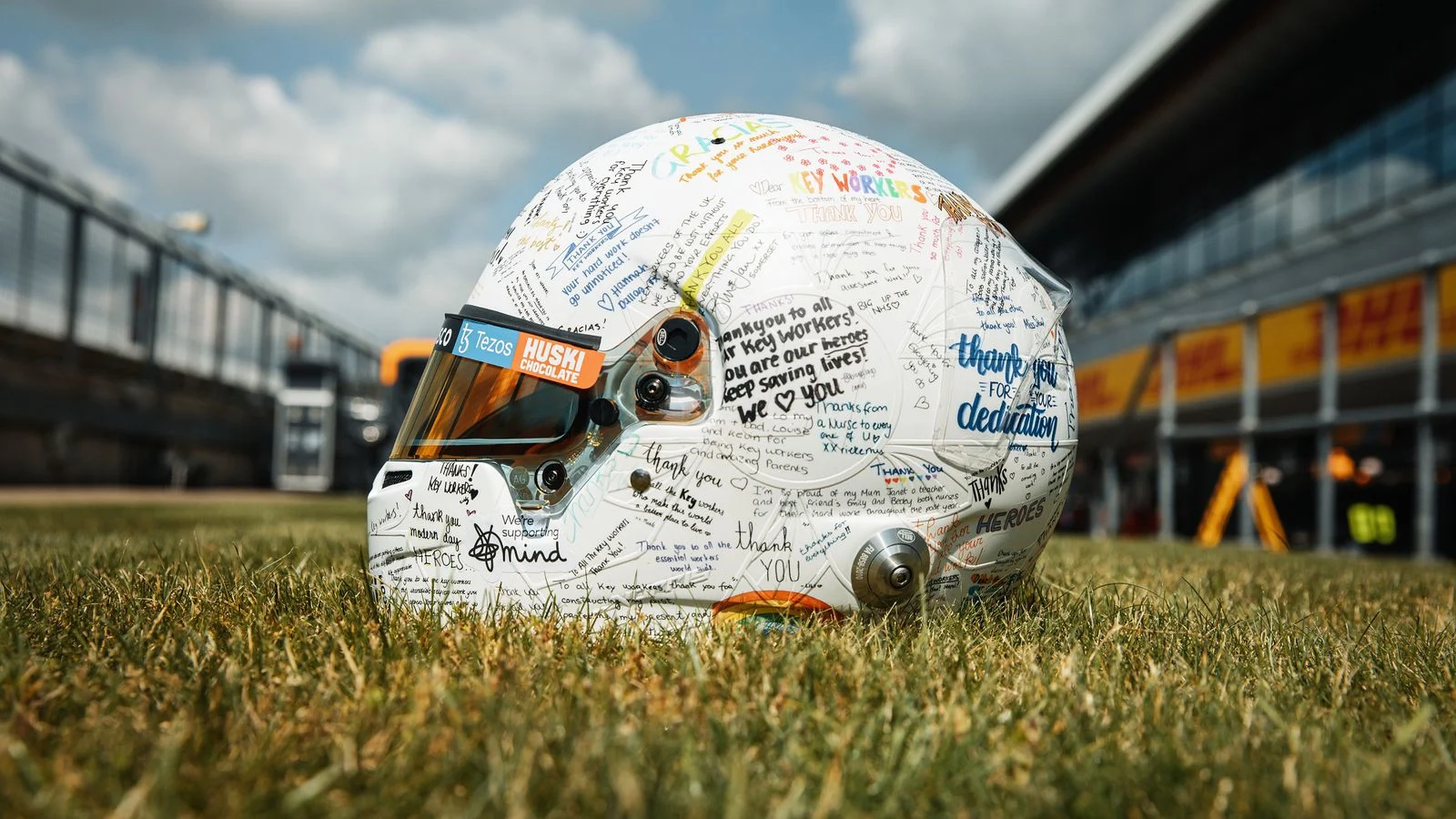 Thank you Lando pays tribute to Key Workers with his special edition British GP helmet - 3